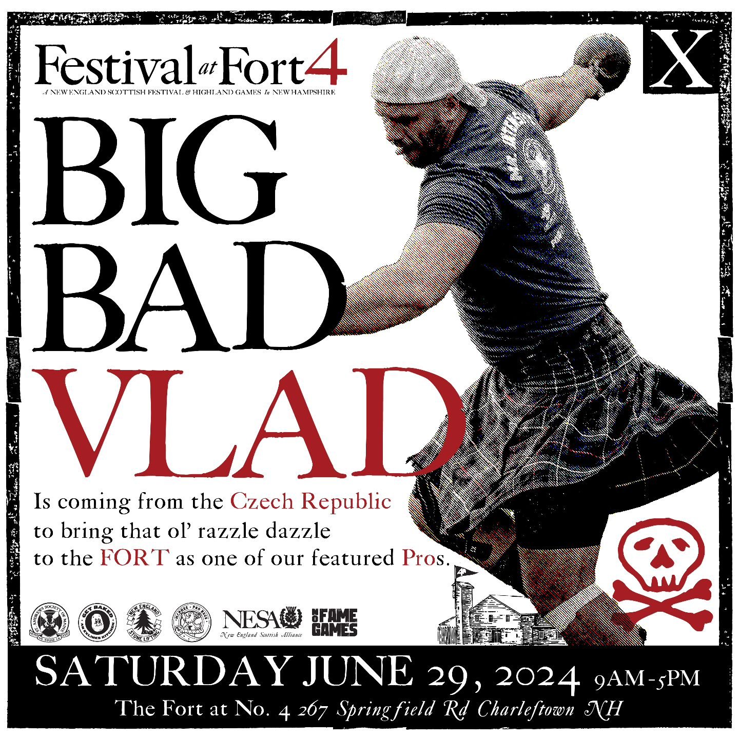 Big bad Vlad is coming all the way from the Czech Republic to bring the ol' razzle dazzle to Fort at no.4 as one of our featured professional highland athletes.

The least you could do is buy a ticket and come see him throw!

Link to tickets in bio.