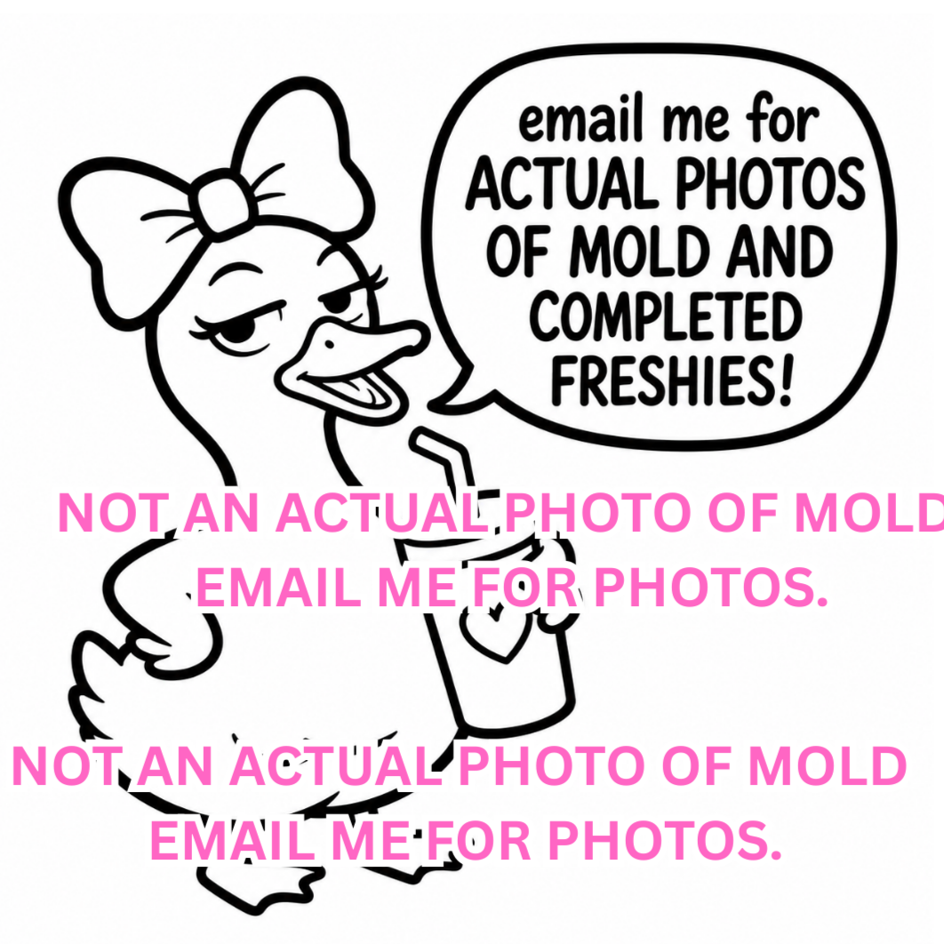 EMAIL ME FOR ACTUAL PICTURES OF THE Goose with Soda Mold - cardstock available at request