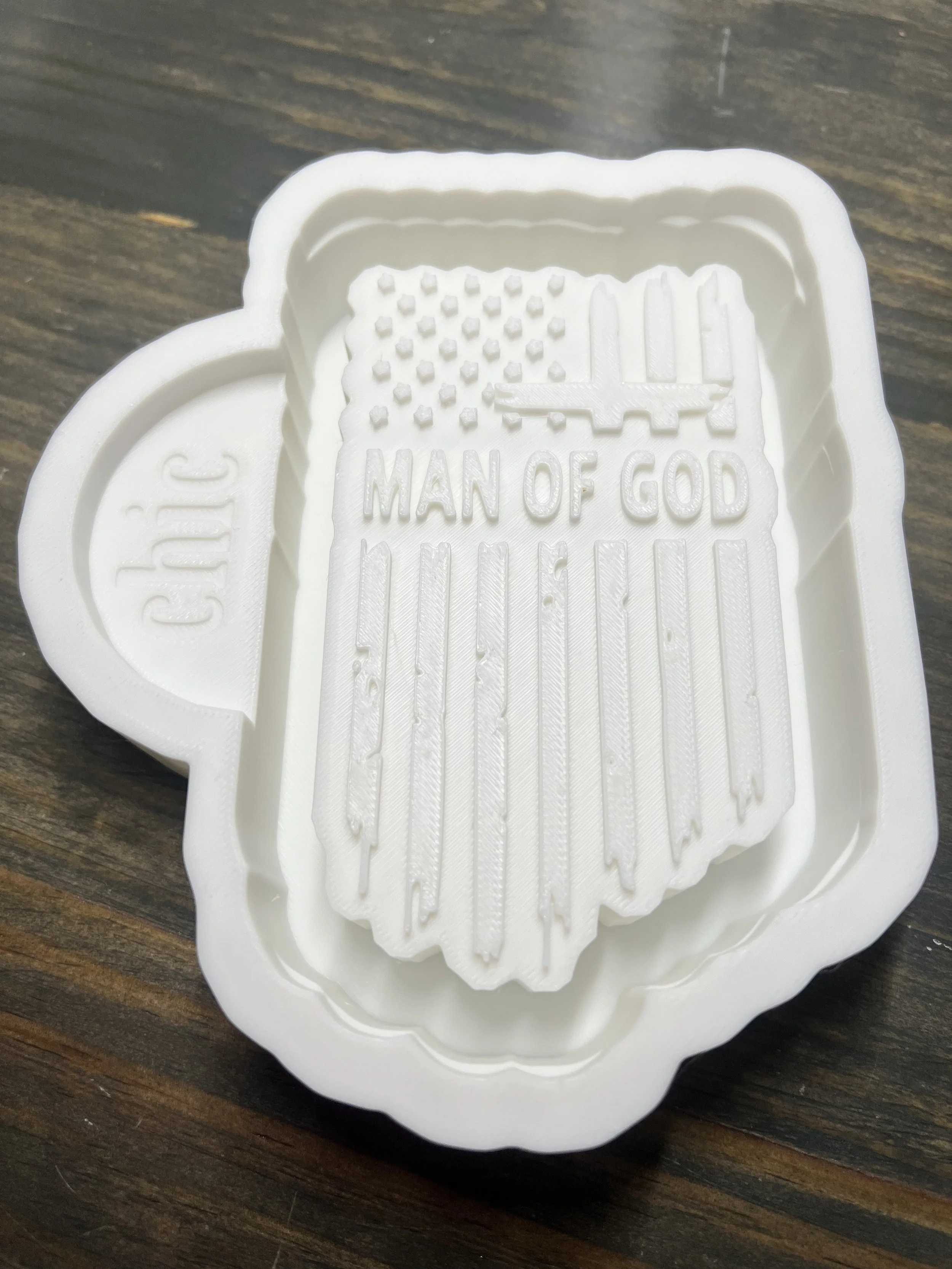 Man of God Cross / Flag - Fathers Day - Father's Day