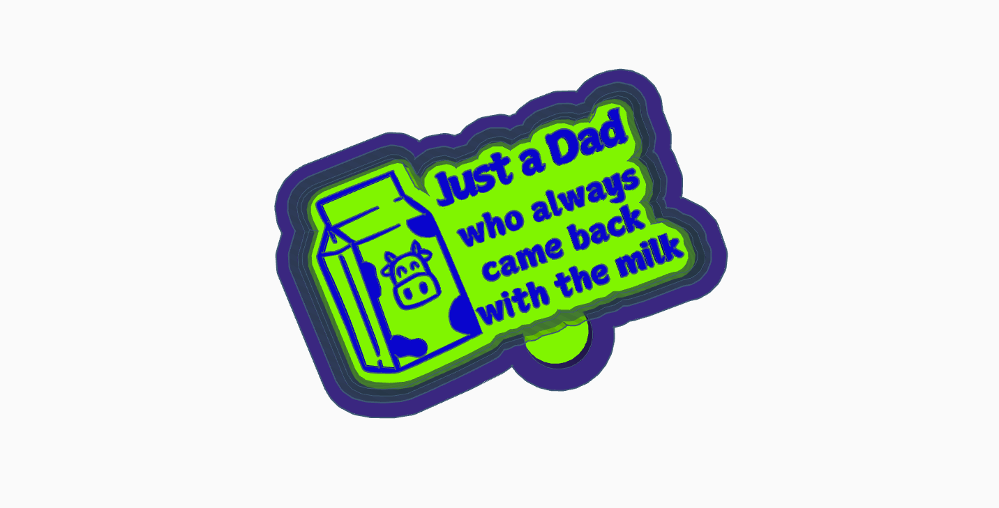 Fathers Day ... Just a Dad who always came back with the milk - Father's Day