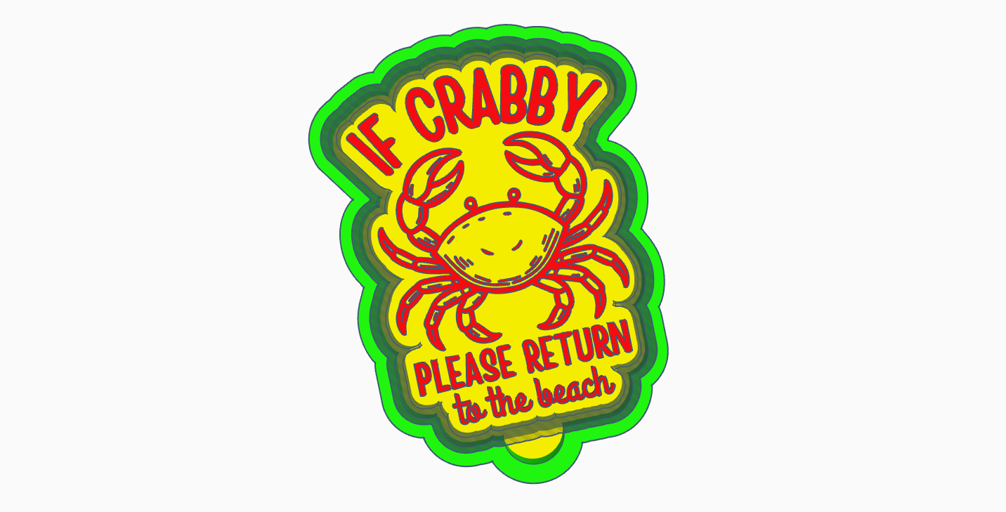 If Crabby Please return to the beach