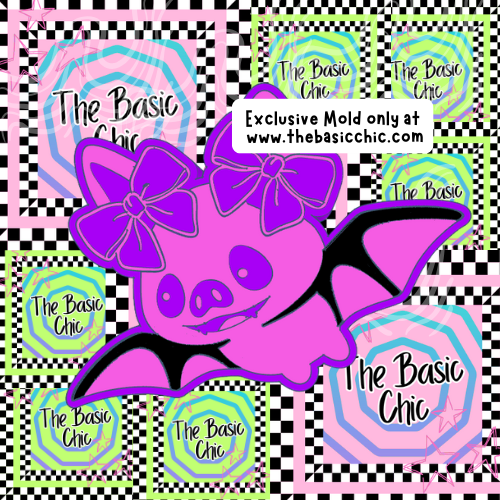 Girly Bat with Bows