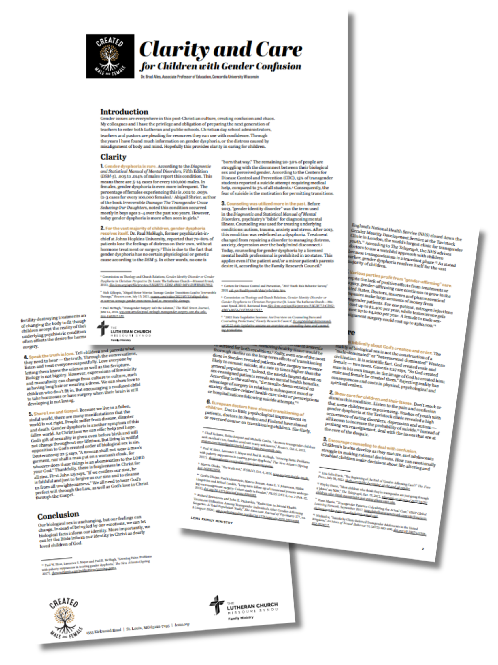 Clarity and Care for Children with Gender Confusion