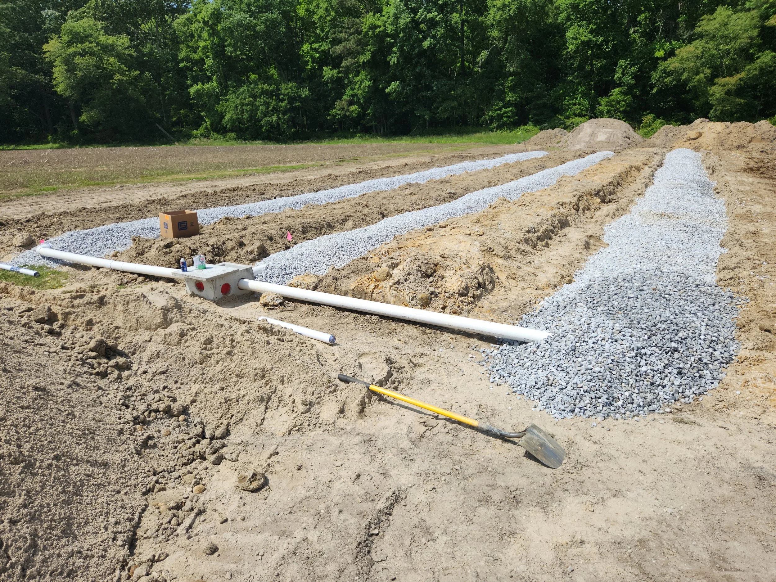 Some of our septic system work