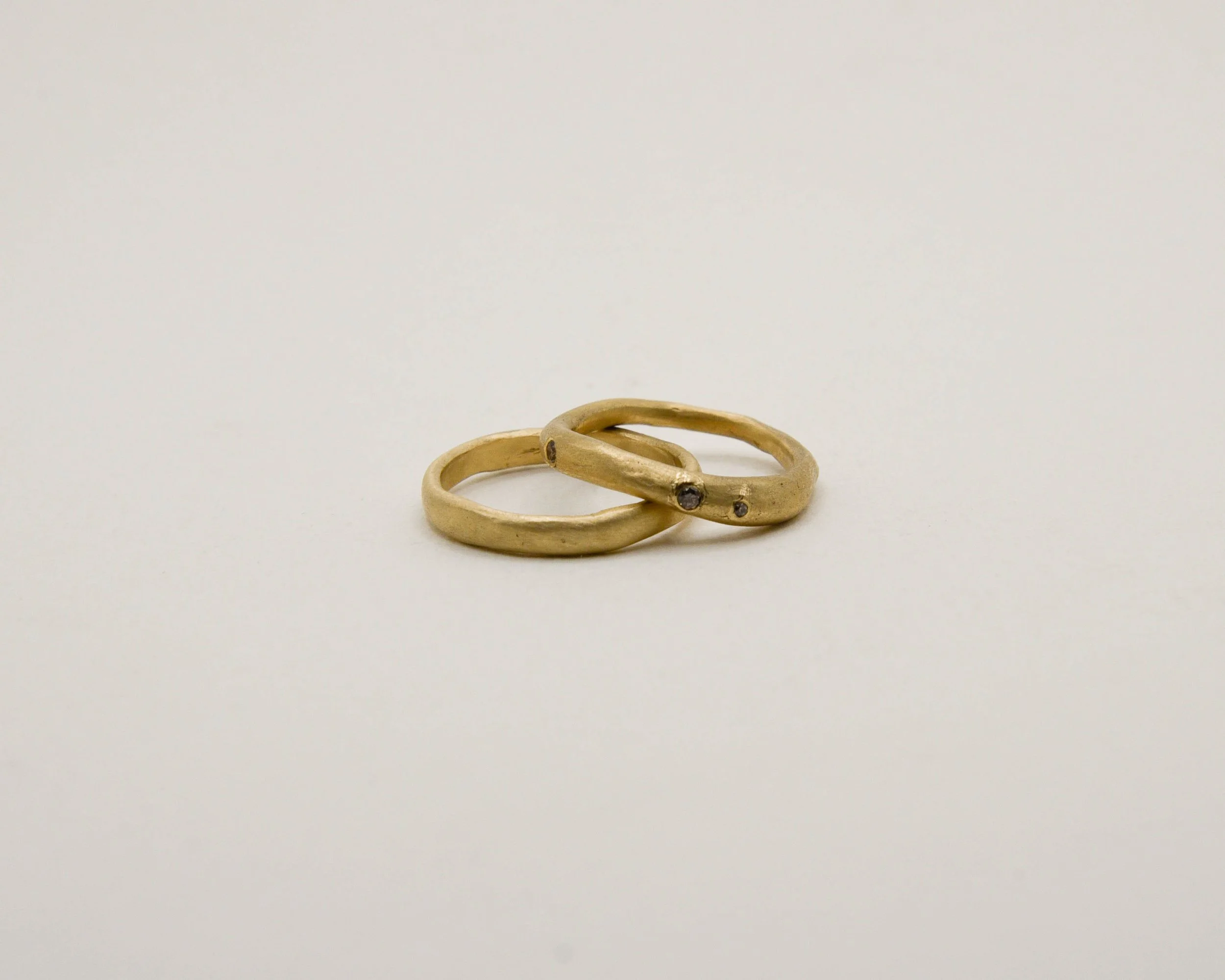 9ct Gold Wedding Band Pair