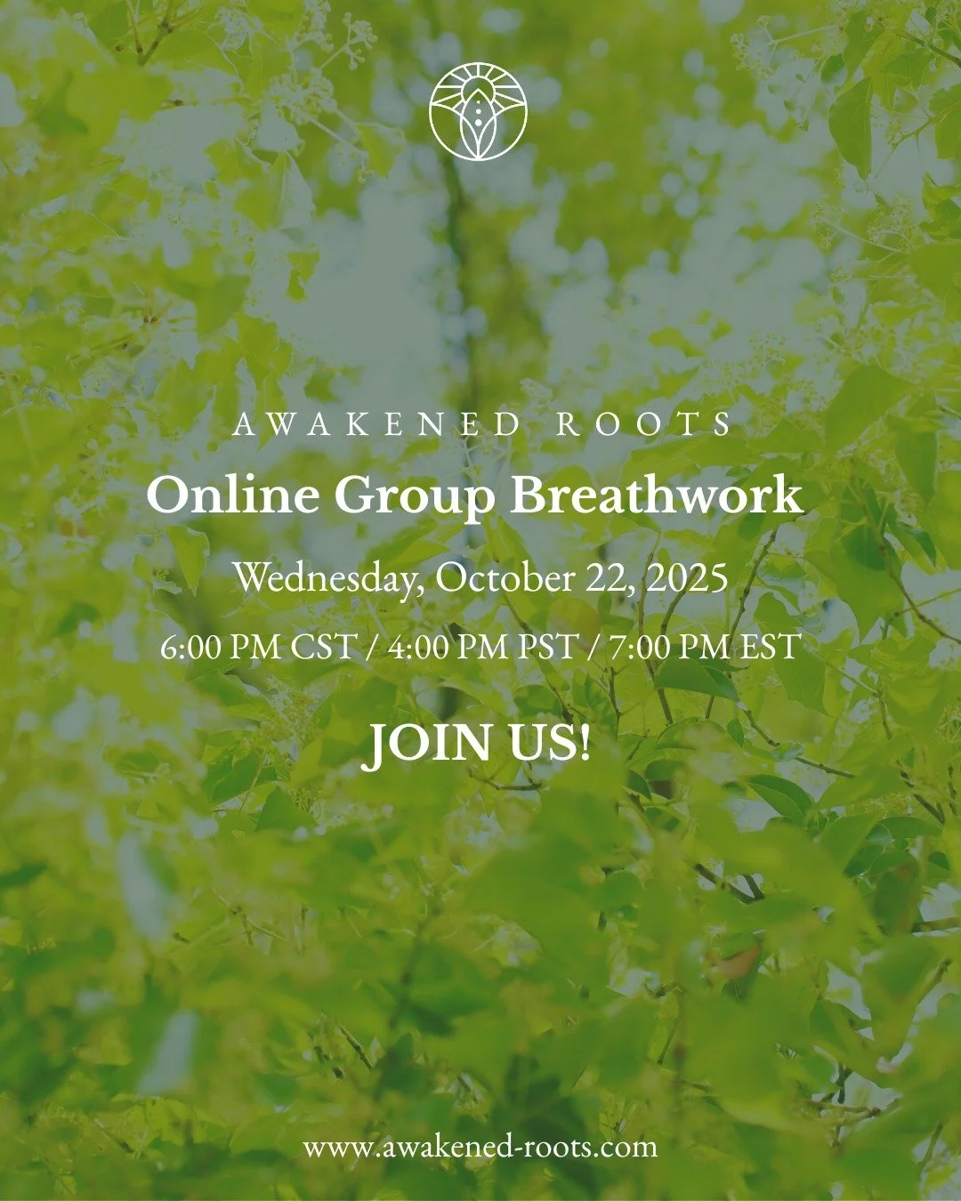 When's the last time you took a full, deep breath?

Join us next Wednesday for 90 minutes of group breathwork&mdash;a chance to slow down, release, and reset.

No experience needed. Just show up as you are.

We'll guide you through breathwork that he