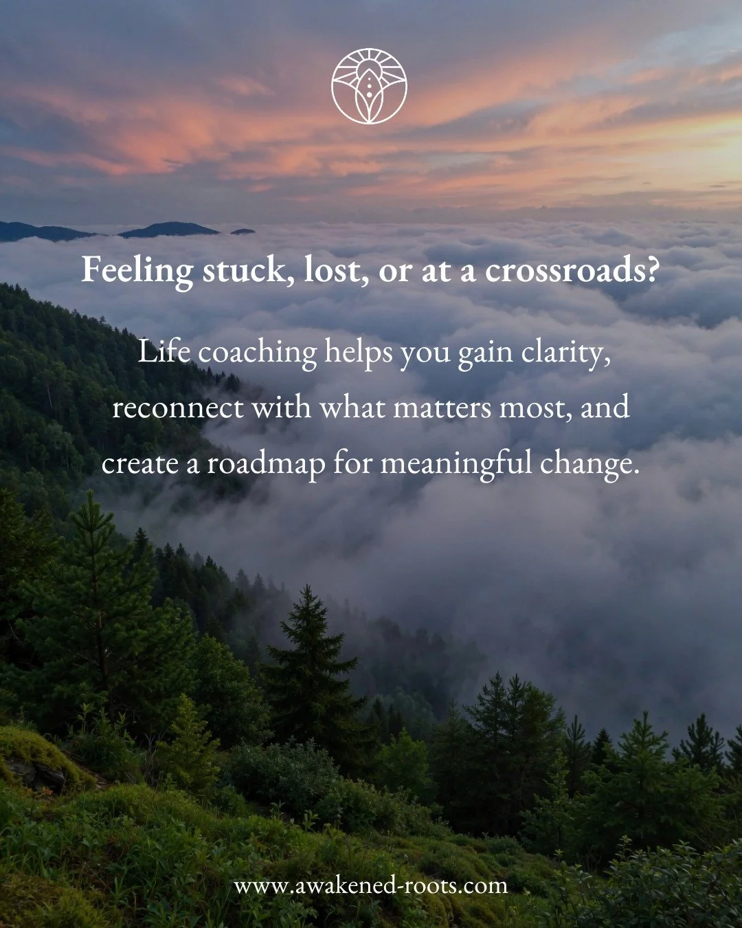 Craving more clarity, deeper purpose, and real momentum&mdash;but not sure where to start?

Here's the truth: You're not lost. You're standing at the edge of your next chapter.

And with the right support, that chapter can be more powerful, peaceful,