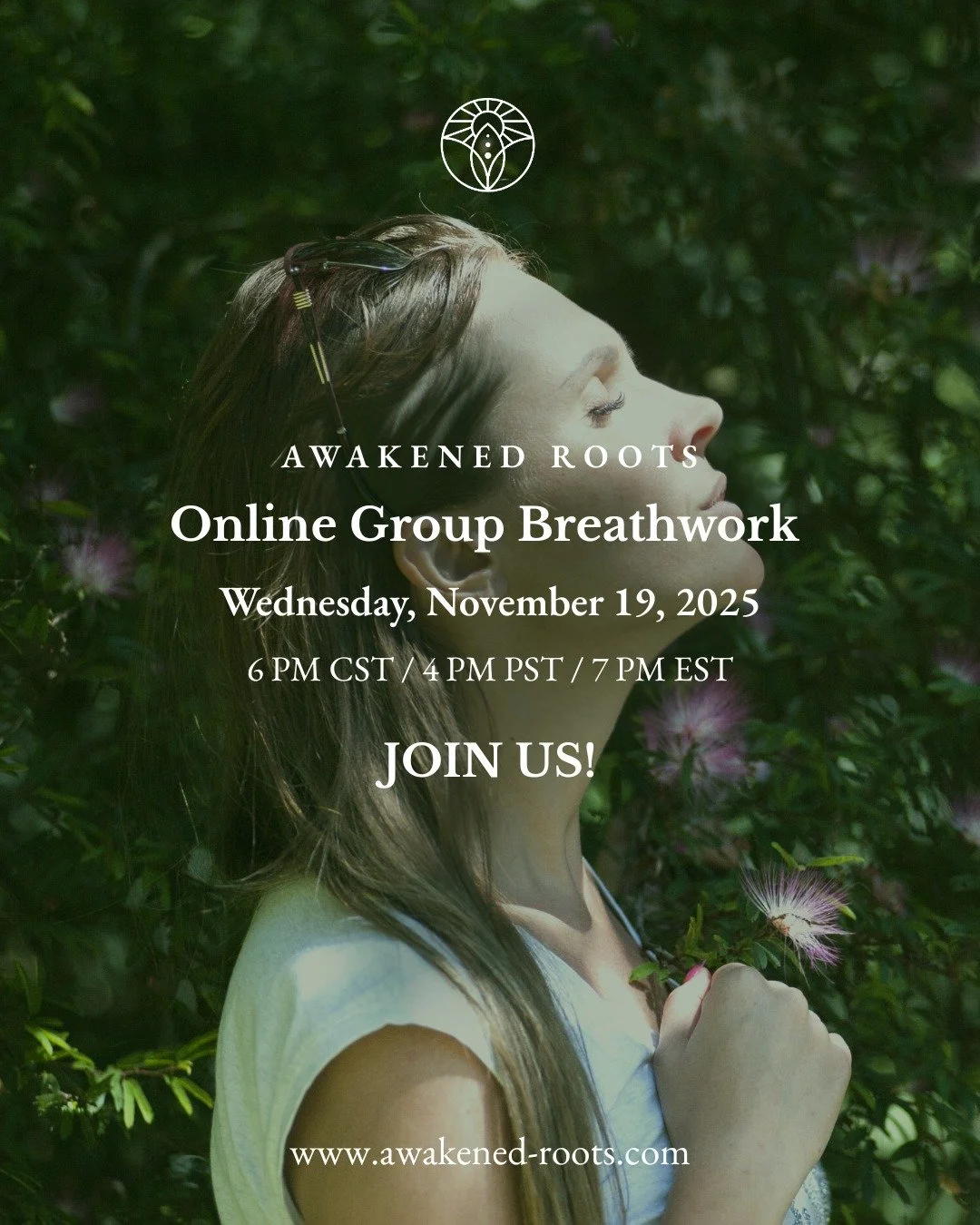 When's the last time you took a full, deep breath?

This Wednesday&mdash;just 2 days away&mdash;join us for 90 minutes of guided group breathwork. A chance to slow down, release what's heavy, and reset.

We'll guide you through breathwork that helps 