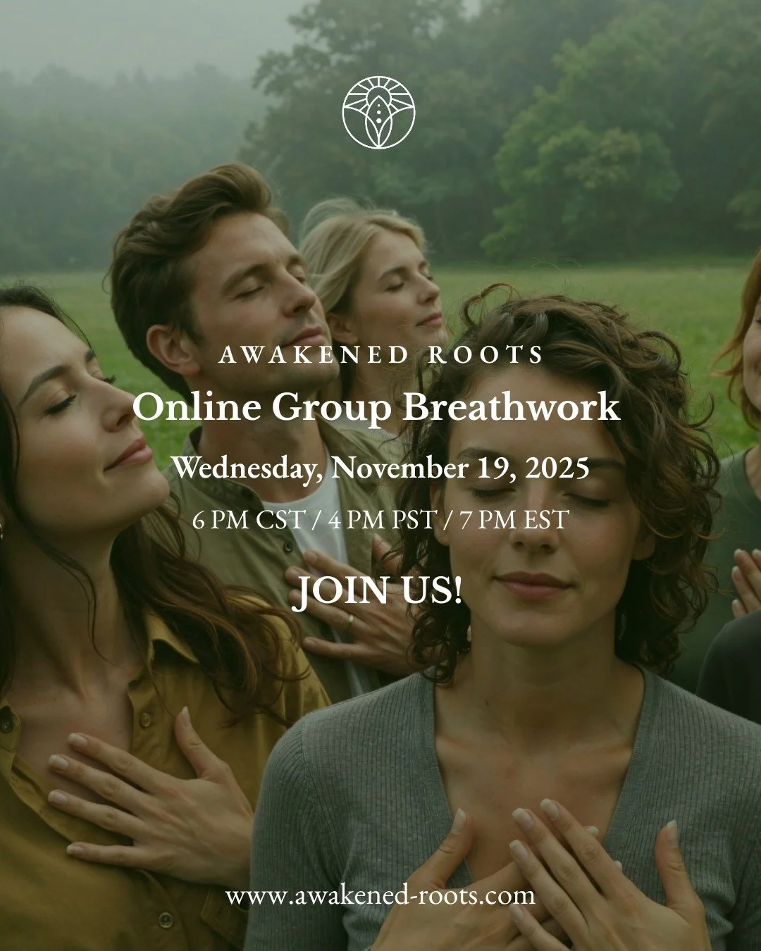 Tonight's the night. 🌙

Join us for 90 minutes of guided breathwork to release the stress and tension you've been carrying&mdash;and reconnect with your body's natural rhythm.

Whether this is your first breathwork session or your hundredth, you're 