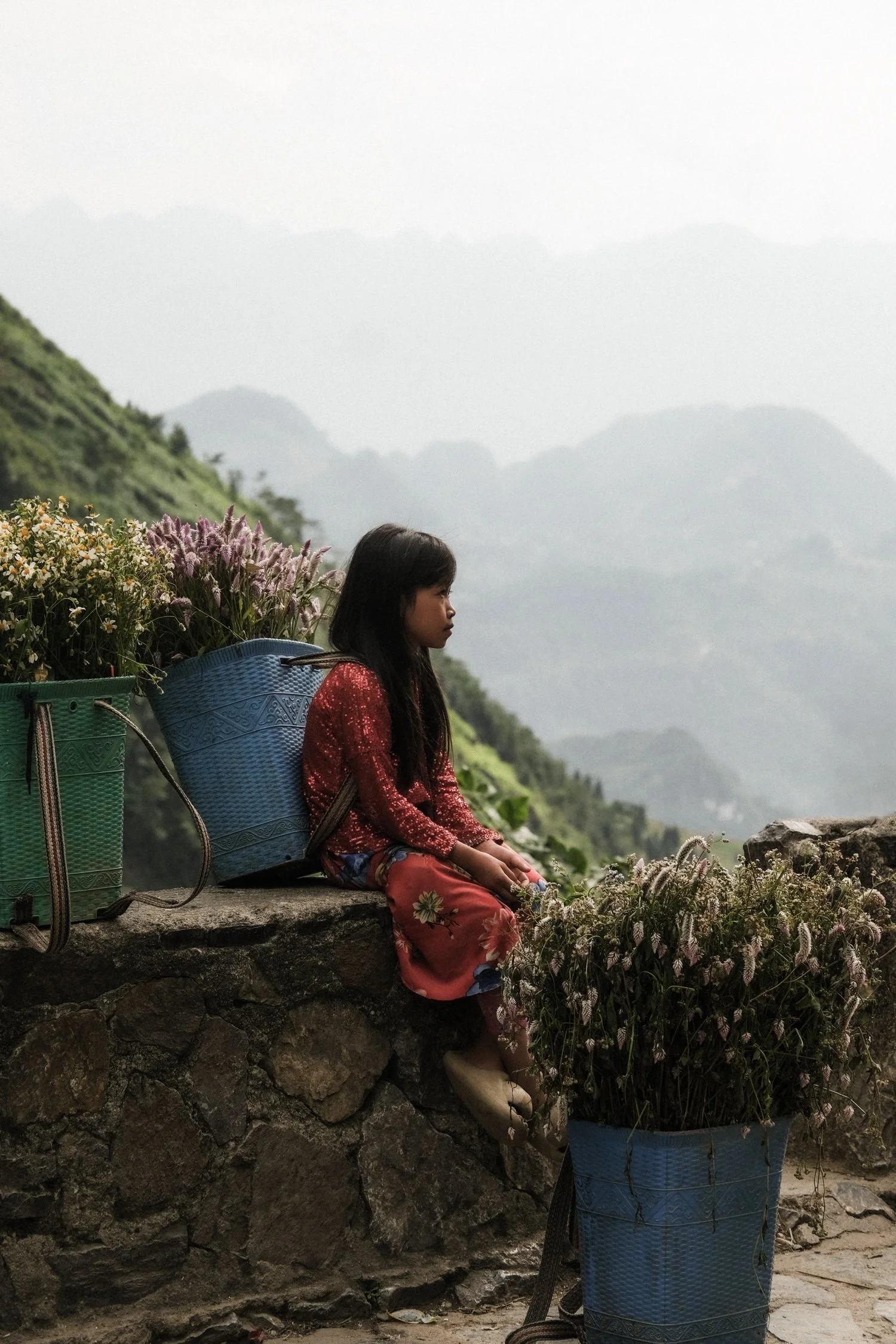"Highland Daughter"
A girl quietly overlooking misty peaks, Ha Chiang, Vietnam.