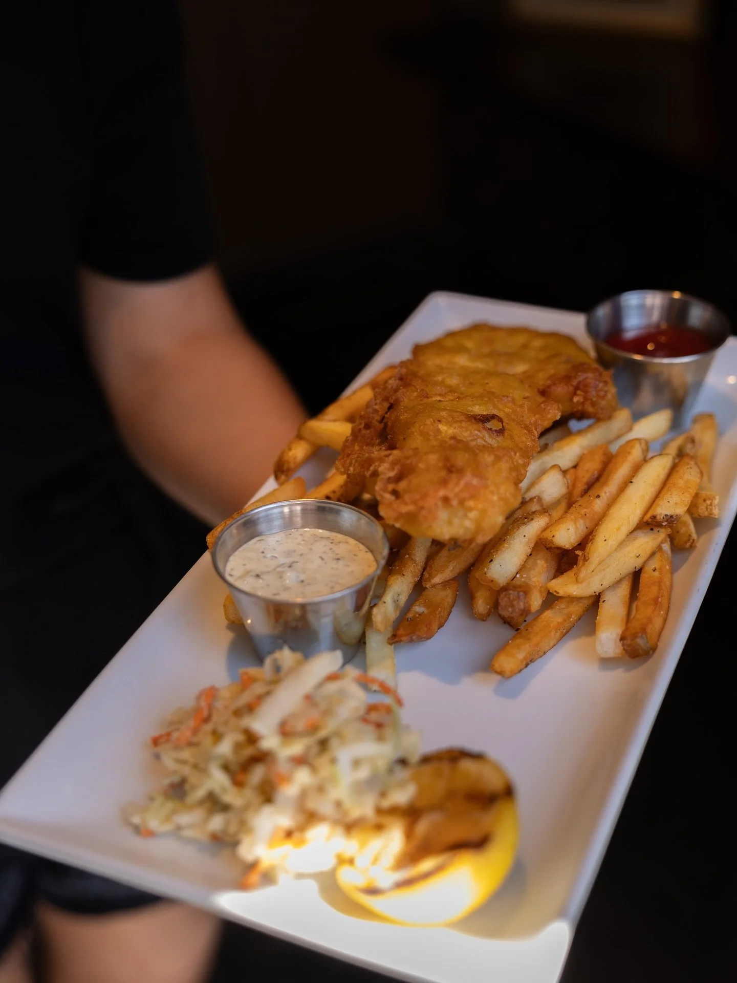 Our fish &amp; chips made waves last summer, so we brought it back &mdash; crisp, golden, and on our new menu 💥🐟🌊

Come get reacquainted 😏

Photography @greenphotography.au 

#ExploreAlberta
#TravelAlberta
#MyBanff
#CanmoreEats
#ExploreCanmore
#C