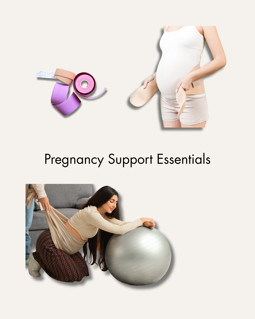 Pregnancy pelvic support products including maternity belt and birthing tools recommended by pelvic floor physical therapist