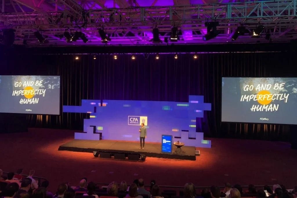 Al Jeffery speaking at a conference