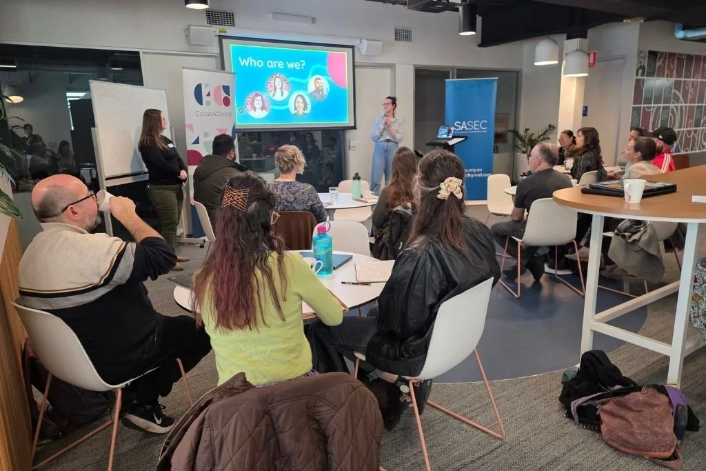 Arianna Watson running a workshop