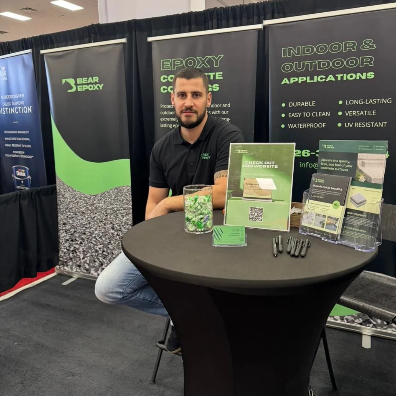 We&rsquo;re at the 42nd annual @stratfordhomeleisureshow this weekend - come by and say hi at booth 79! 💚🐻&zwj;❄️