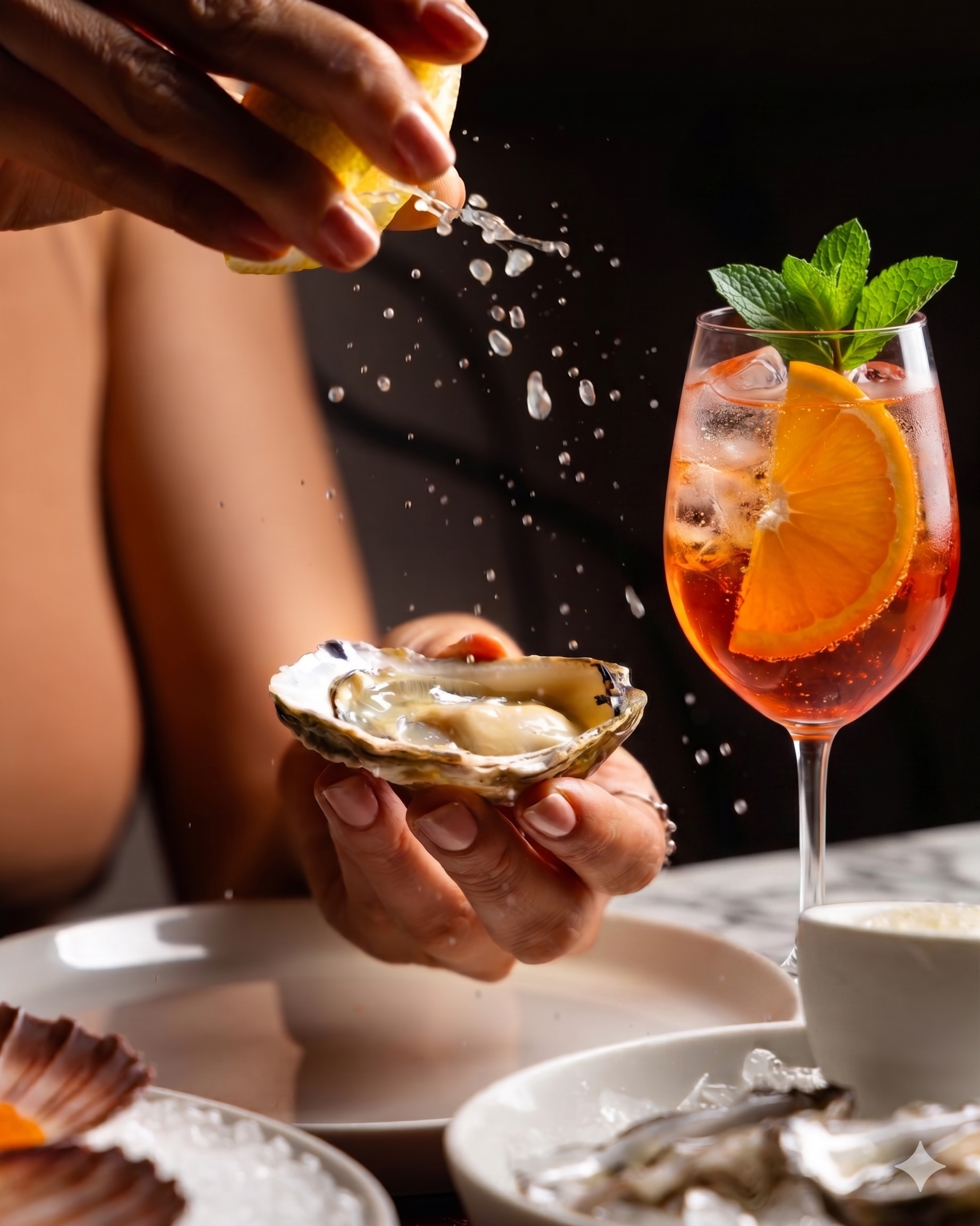 Oysters in Port Macquarie. Port Macquarie happy hour at Birdrock. Aperol ad Oysters.