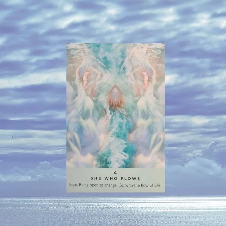 Wednesday Insight 🌊  Card for the day! My inspired action today release any expectations on how things should be. Living in the moment, we learn to navigate the currents  without forcing or redirecting an outcome. 

We connect with our inner self an