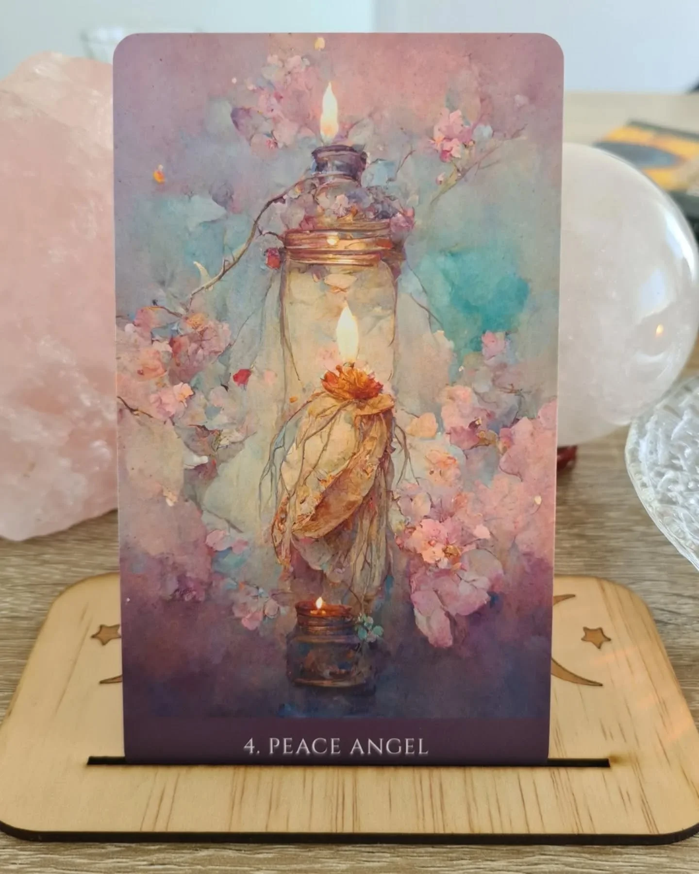 Tuesday Insight 🌊 Card of the Day! Prior to drawing this card, I kept hearing the word &quot;peace&quot; and then when I drew it, I realized it is so apt because at that moment a truck pulled up and began pouring concrete into the driveway next door