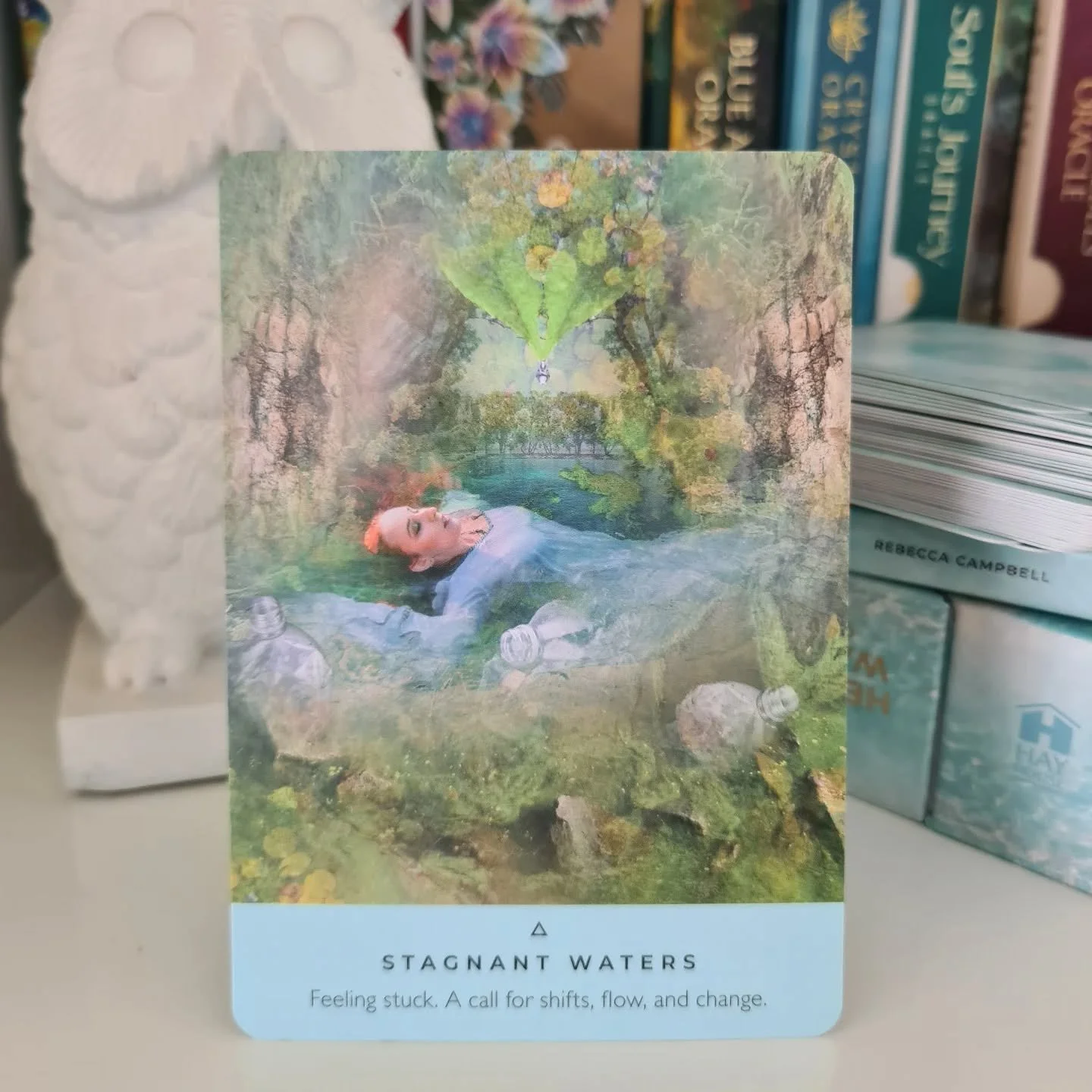 Wednesday Insight 🌊 Card of the Day! The path out of stagnation is to follow your curiosity, what's deep down that's calling for your attention and makes you excited or happy, that you are no longer delaying from 'doing'.

Here's my favourite saying