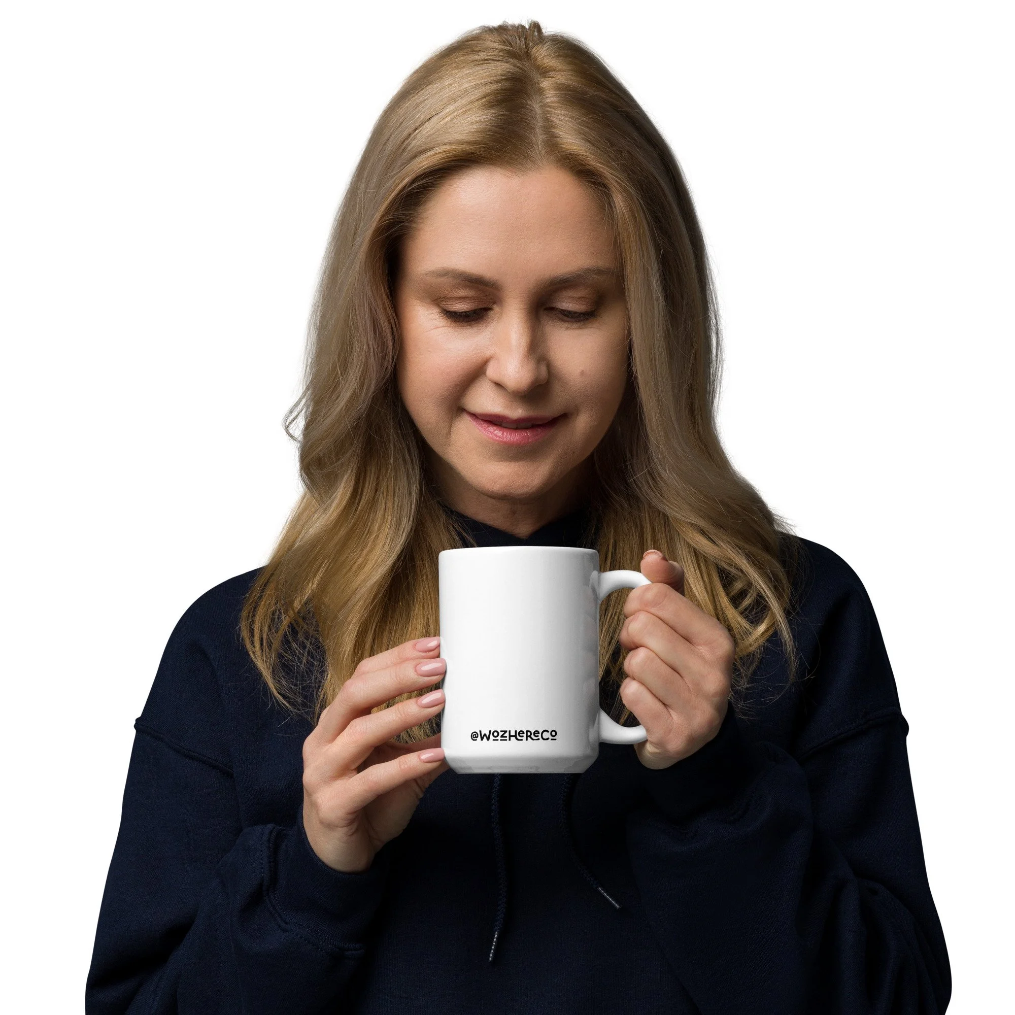 ceramic coffee mug | white burnsville coffee mug