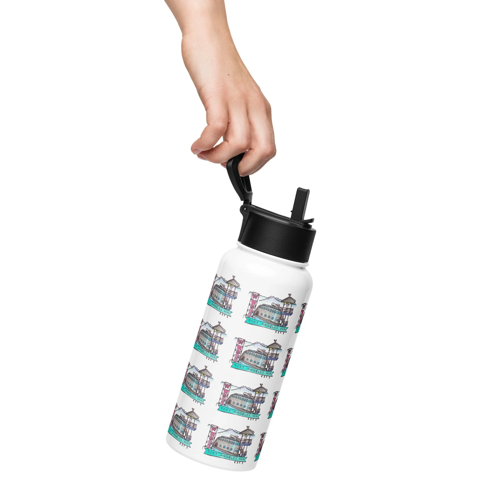 port angeles travel bottle | pnw water bottle