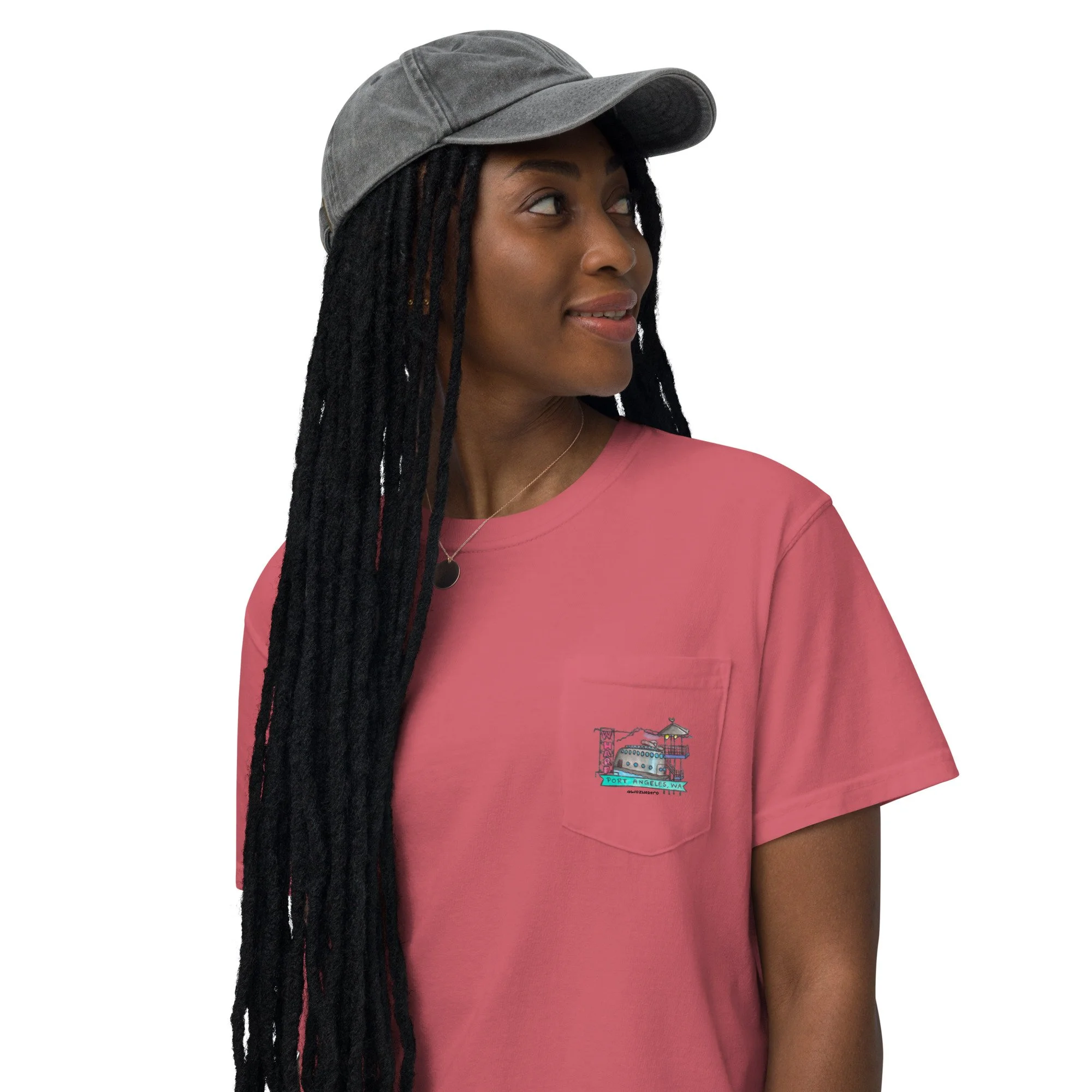 Comfort Colors souvenir shirt | Washington pocket tee