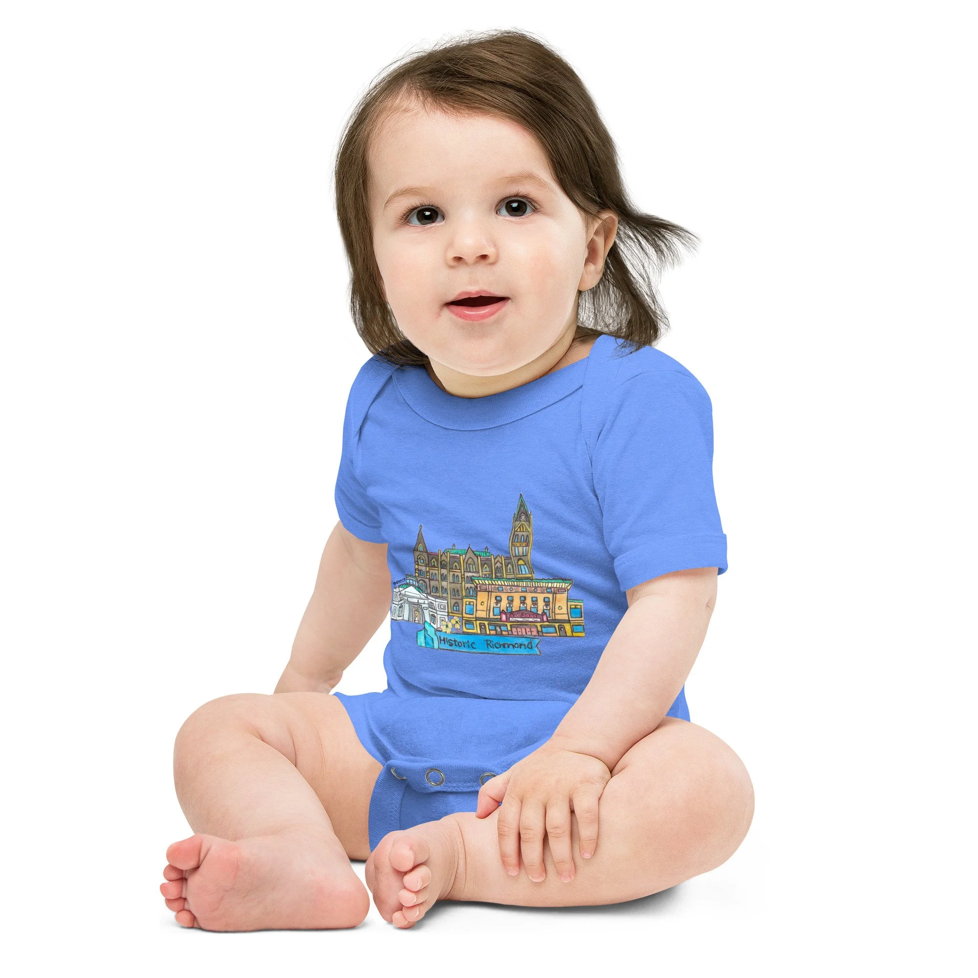 Historic Richmond Downtown Landmarks Baby Onesie