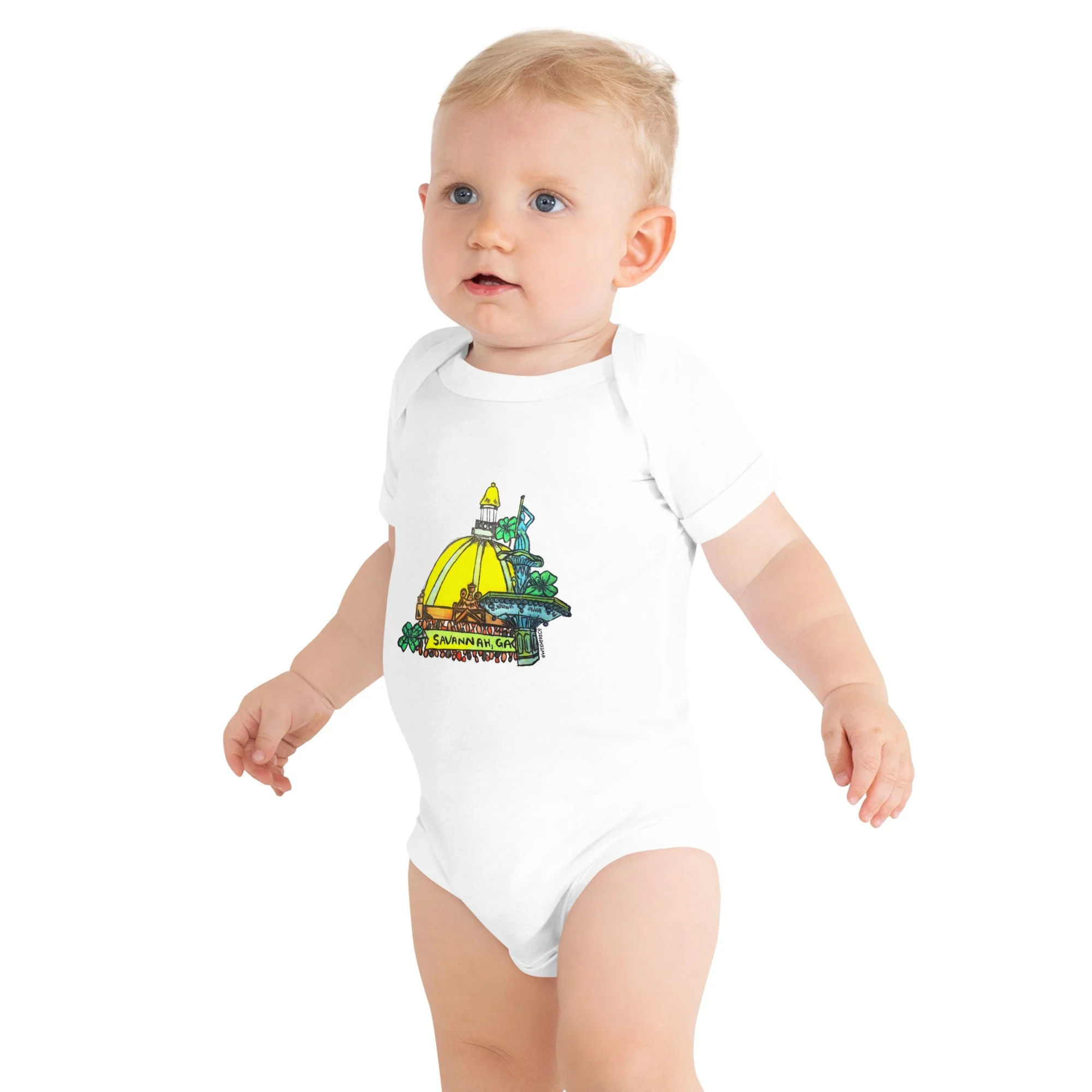 Savannah Georgia keepsake baby outfit, Savannah Georgia tourist baby gift