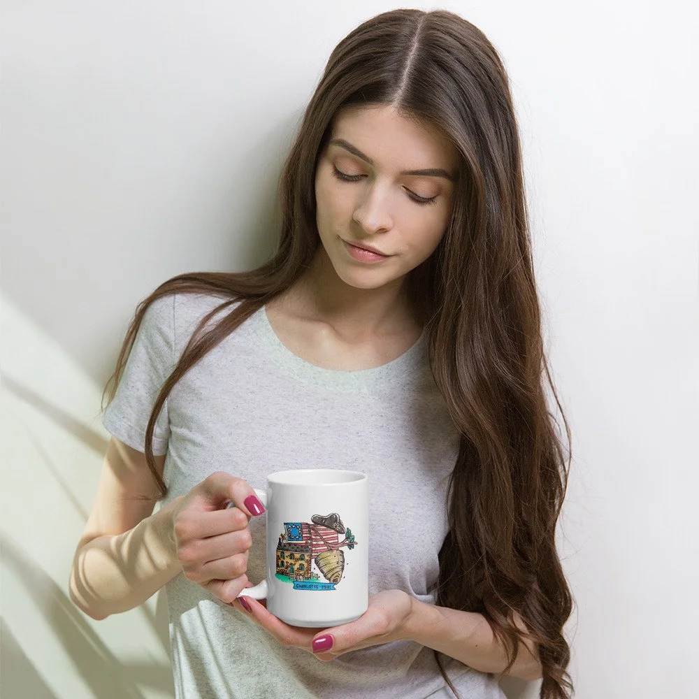 Charlotte 250 Historic Watercolor Coffee Mug  | Charlotte History Gift
