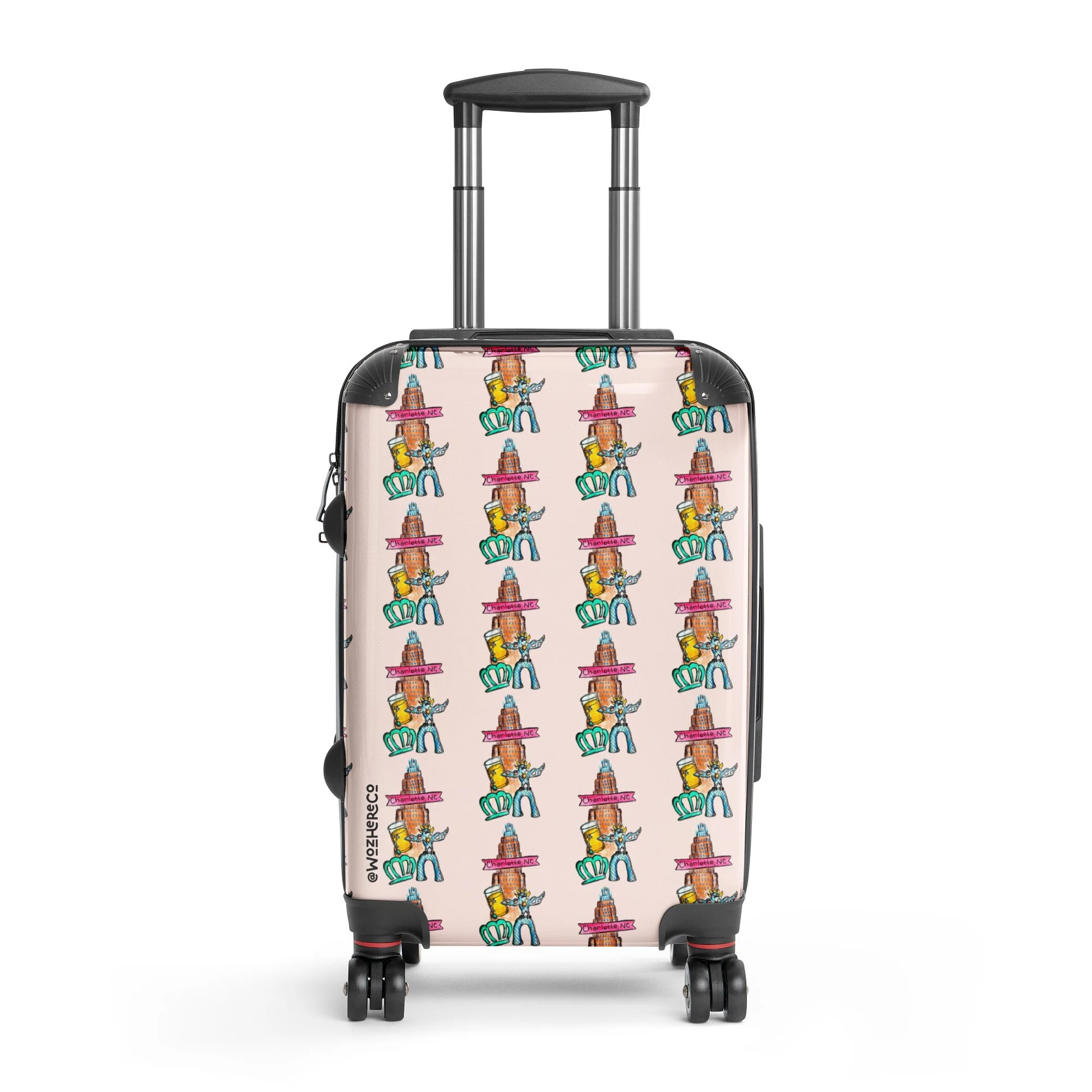 Charlotte Textured Hardshell Suitcase | Elegant Spinner Travel Luggage