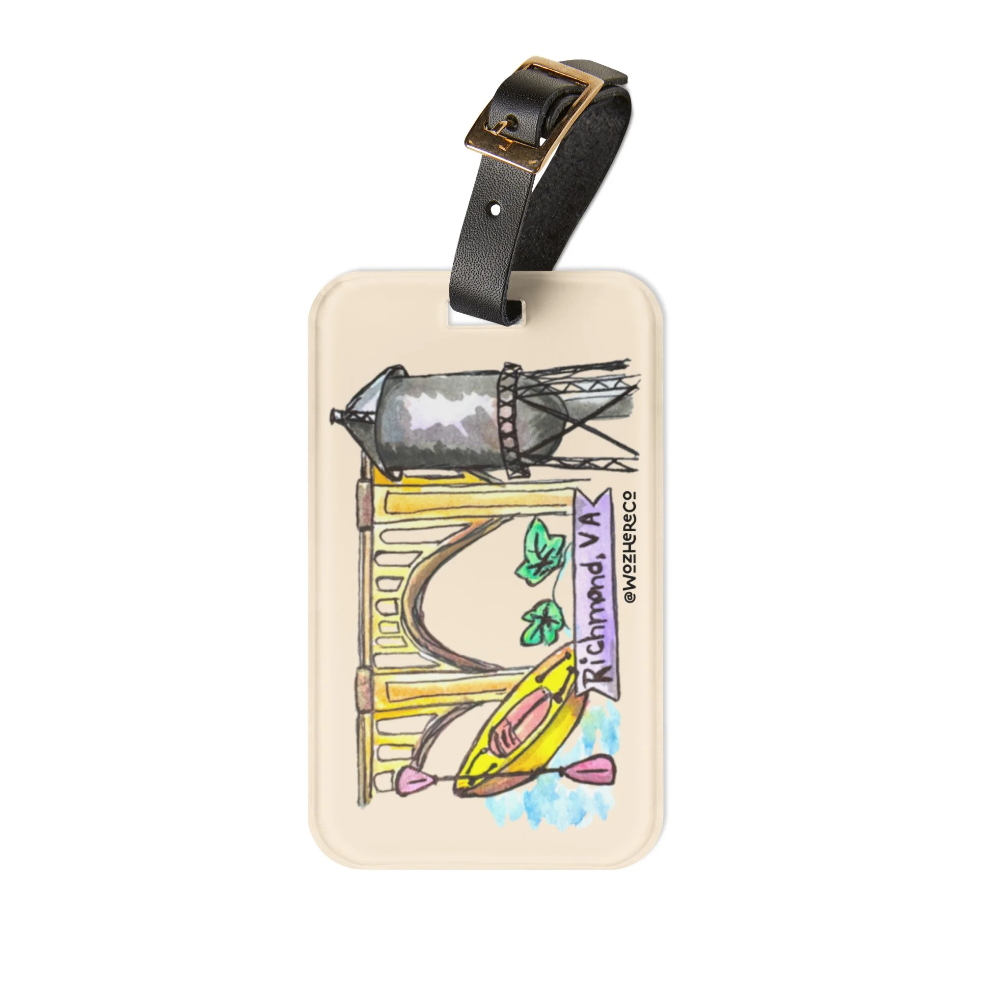 Richmond VA luggage tag, RVA luggage tag