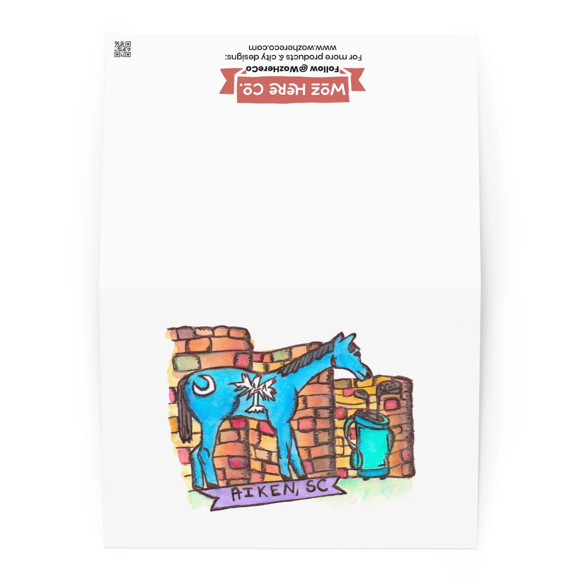 blank stationery card for message, custom blank note card for host gift, blank card for personalized note