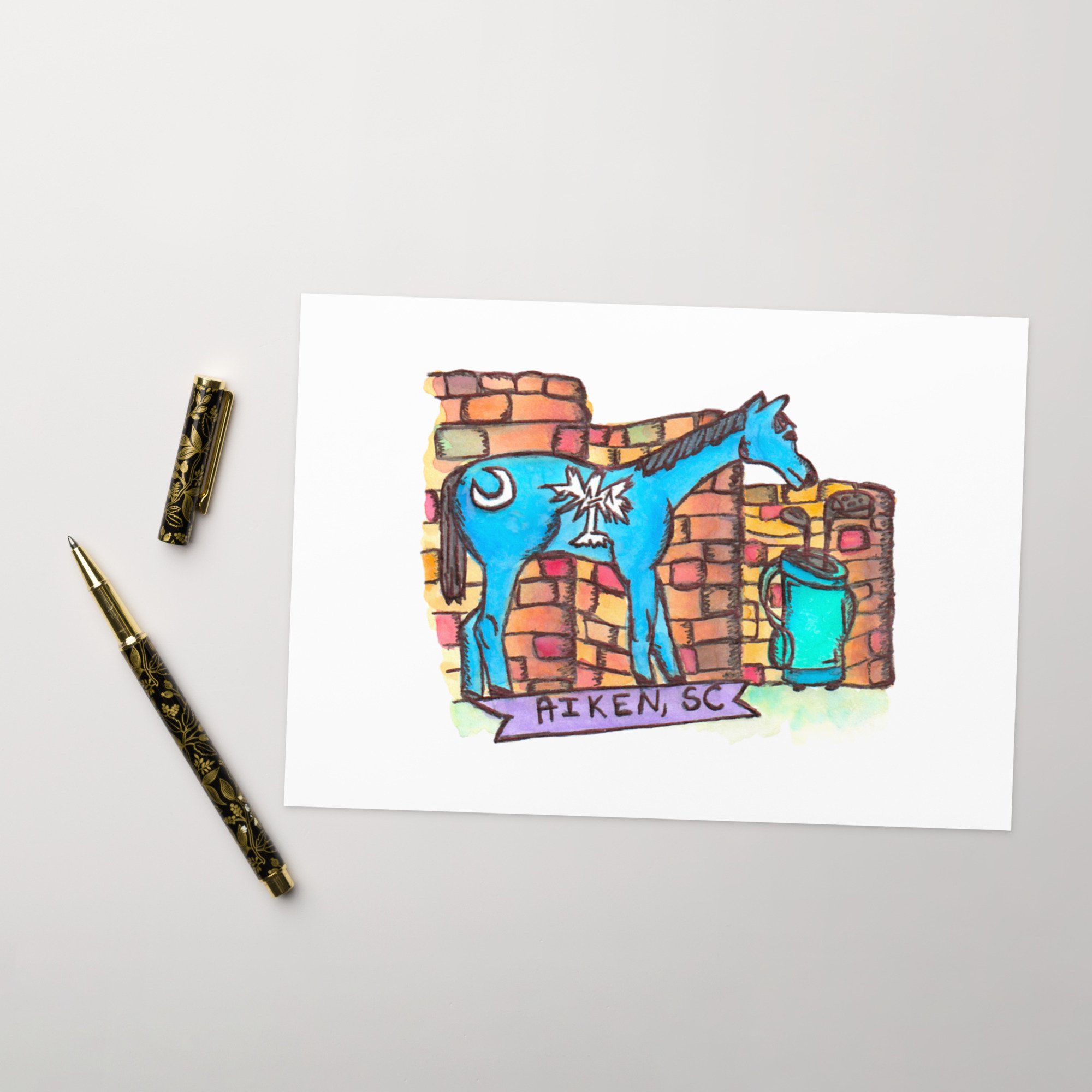 blank greeting card with envelope, single blank card with white envelope, blank inside note card