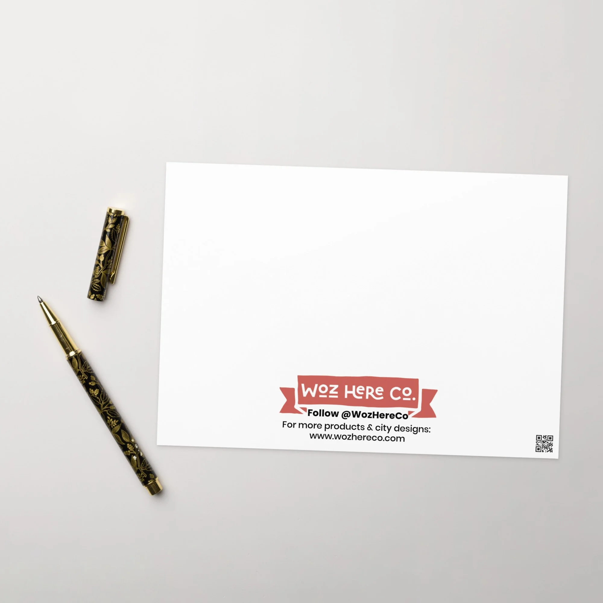 heavyweight cardstock blank note card, premium blank card and envelope set, minimalist blank greeting card