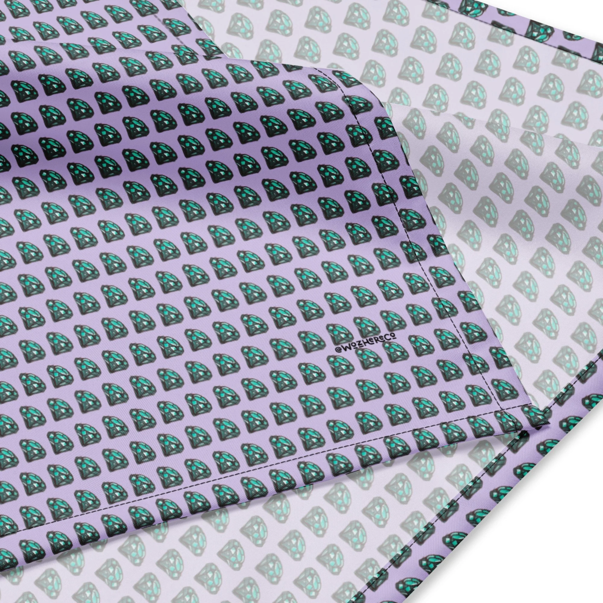 crystal print dog headscarf