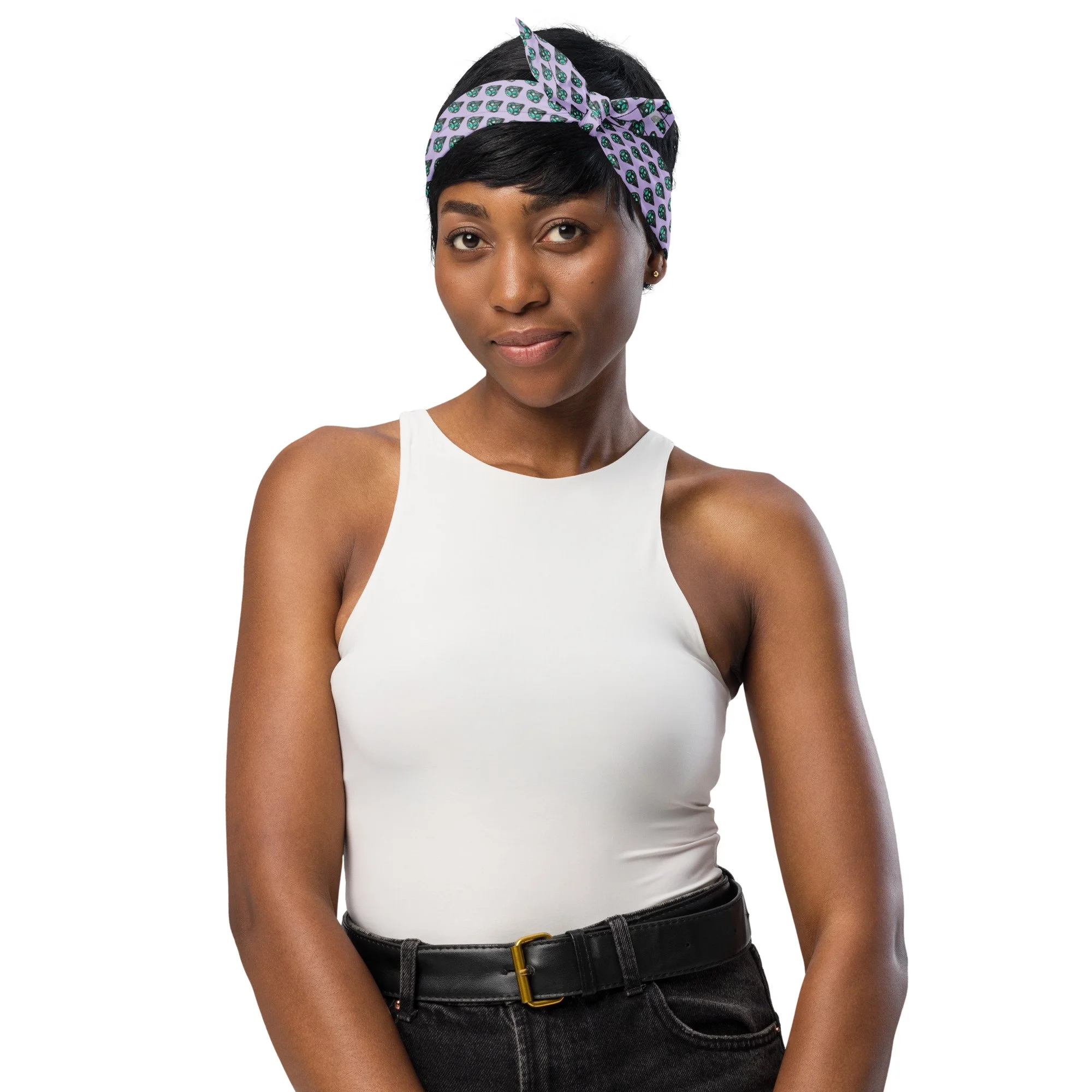Blue Gems Dog Bandana |  Watercolor Crystal Print