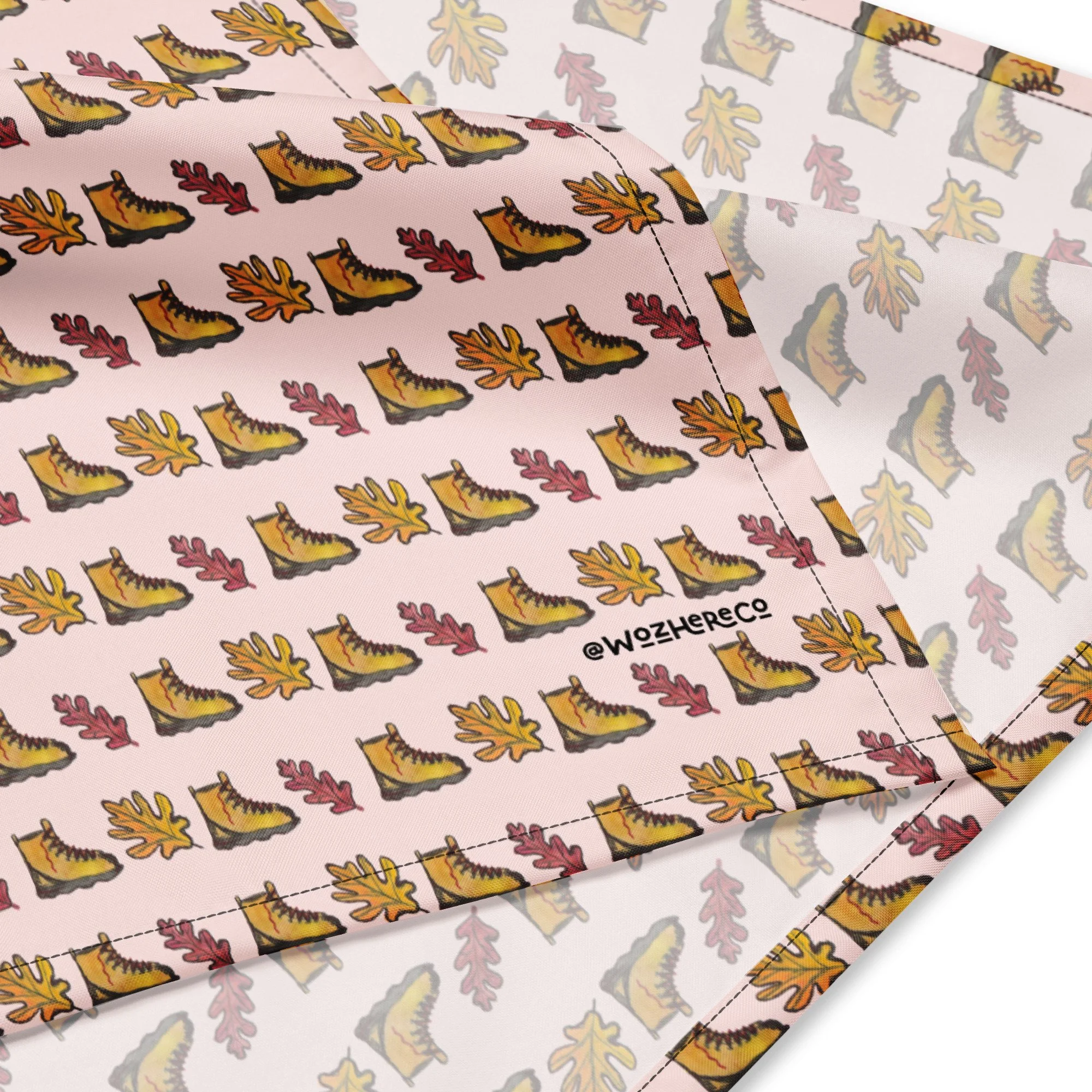 autumn dog bandana, fall leaf pet bandana