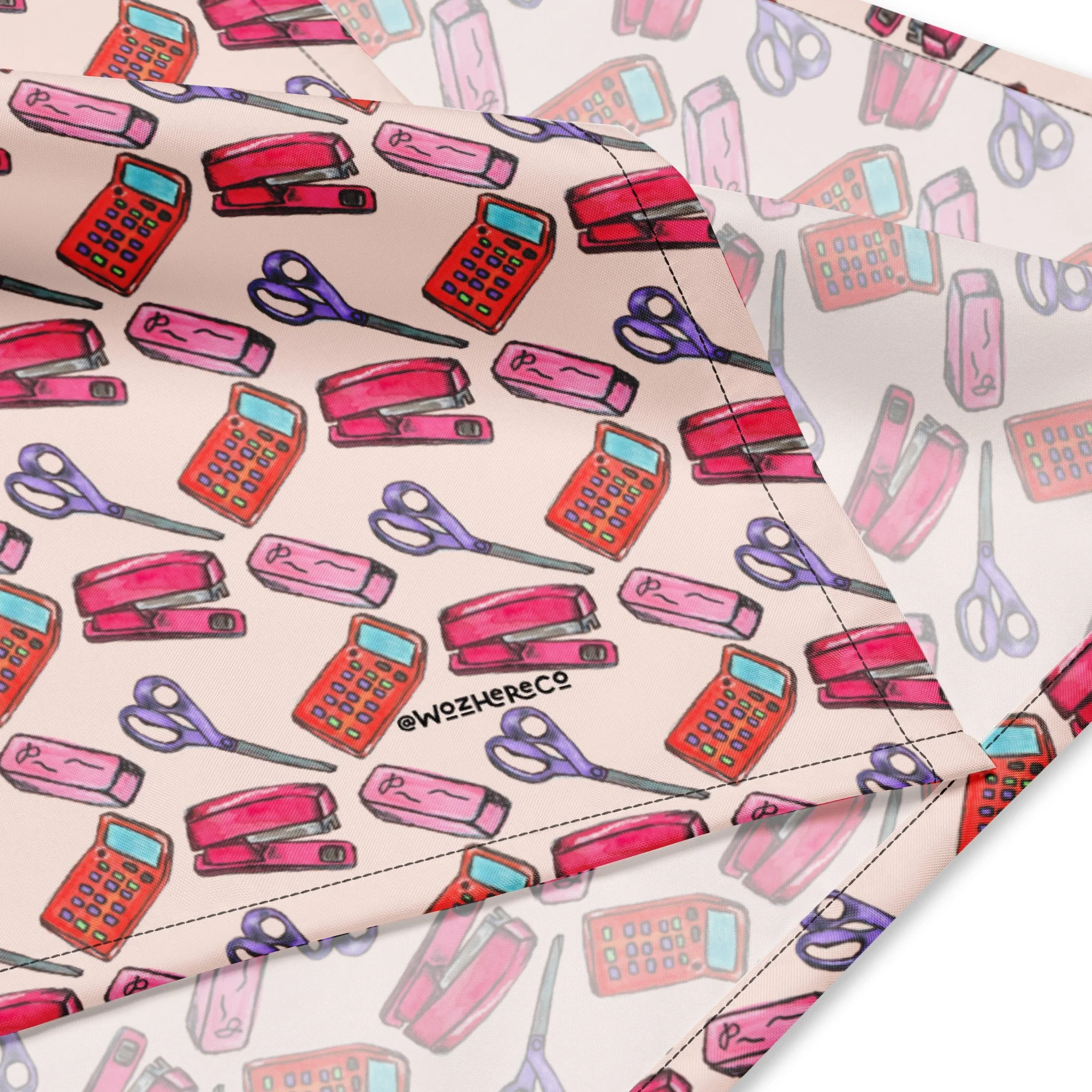 Watercolor Back-to-School Dog Bandana