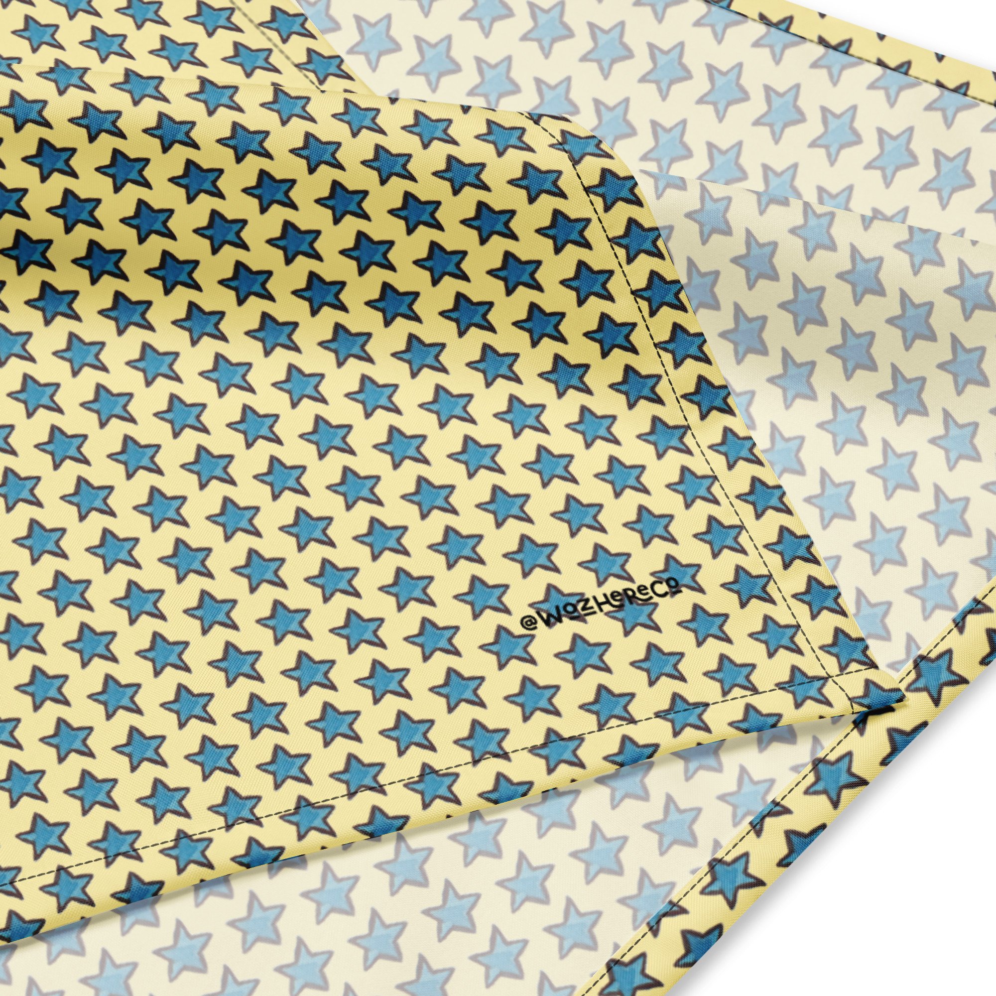 blue star dog bandana, celestial pet bandana