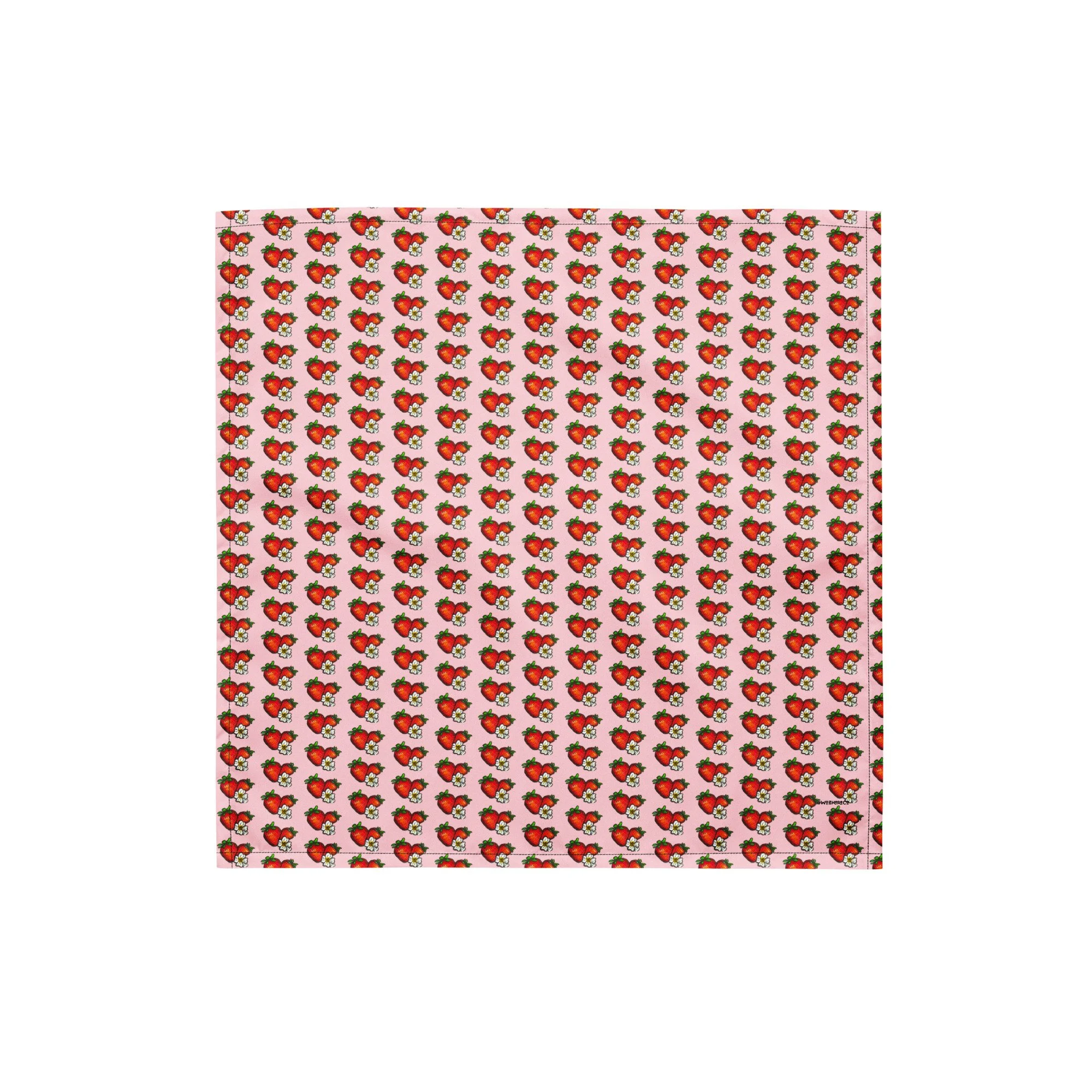 hand-drawn watercolor berries on lightweight recycled fabric for dogs and cats