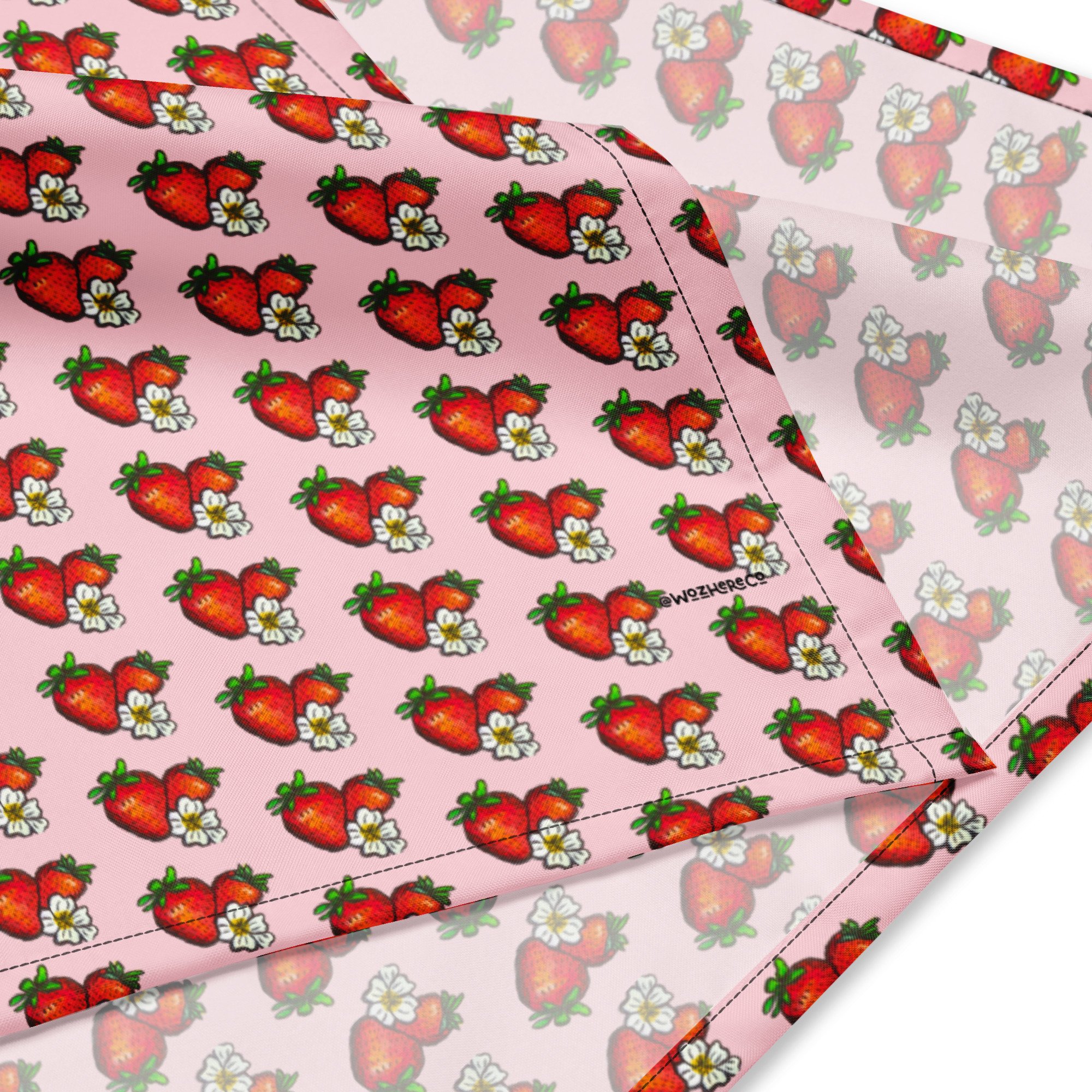 Sweet Strawberry Field Dog Bandana