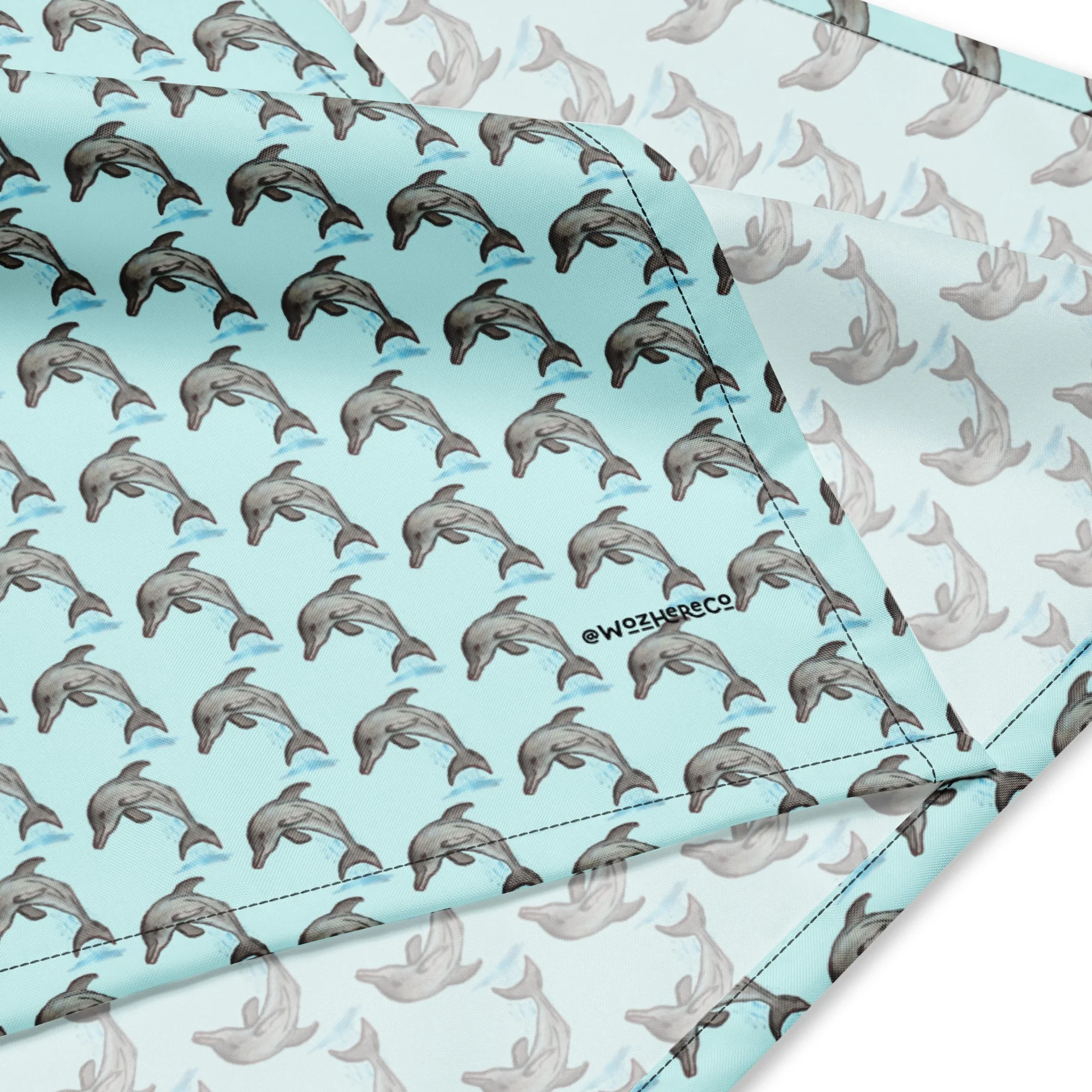 dolphin dog bandana, ocean pet scarf