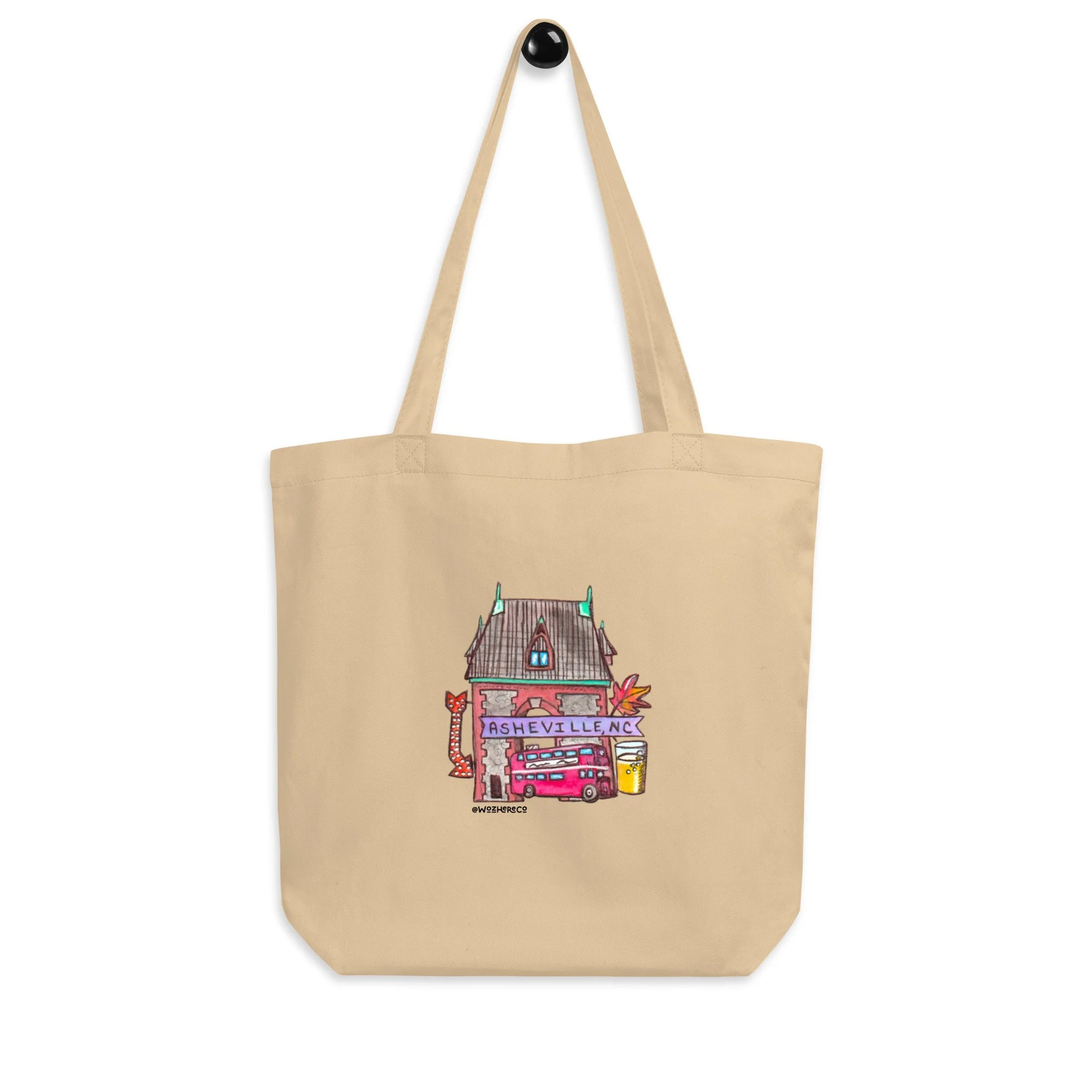 Asheville North Carolina travel tote | Blue Ridge Mountains tote