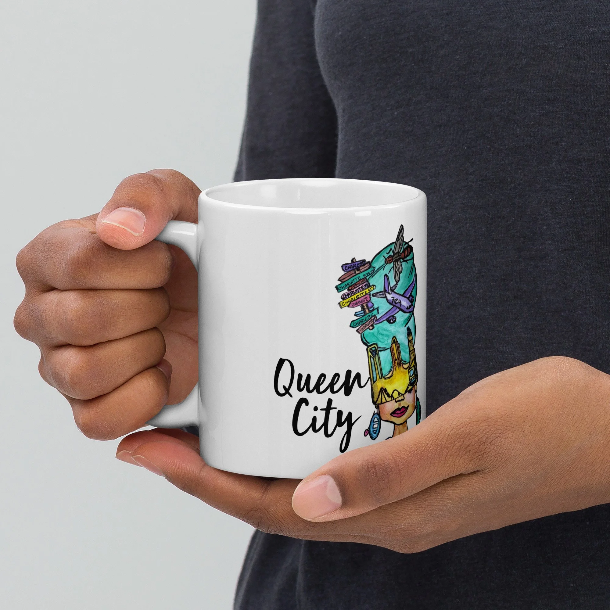 Queen City Charlotte mug | Queen Charlotte ceramic mug