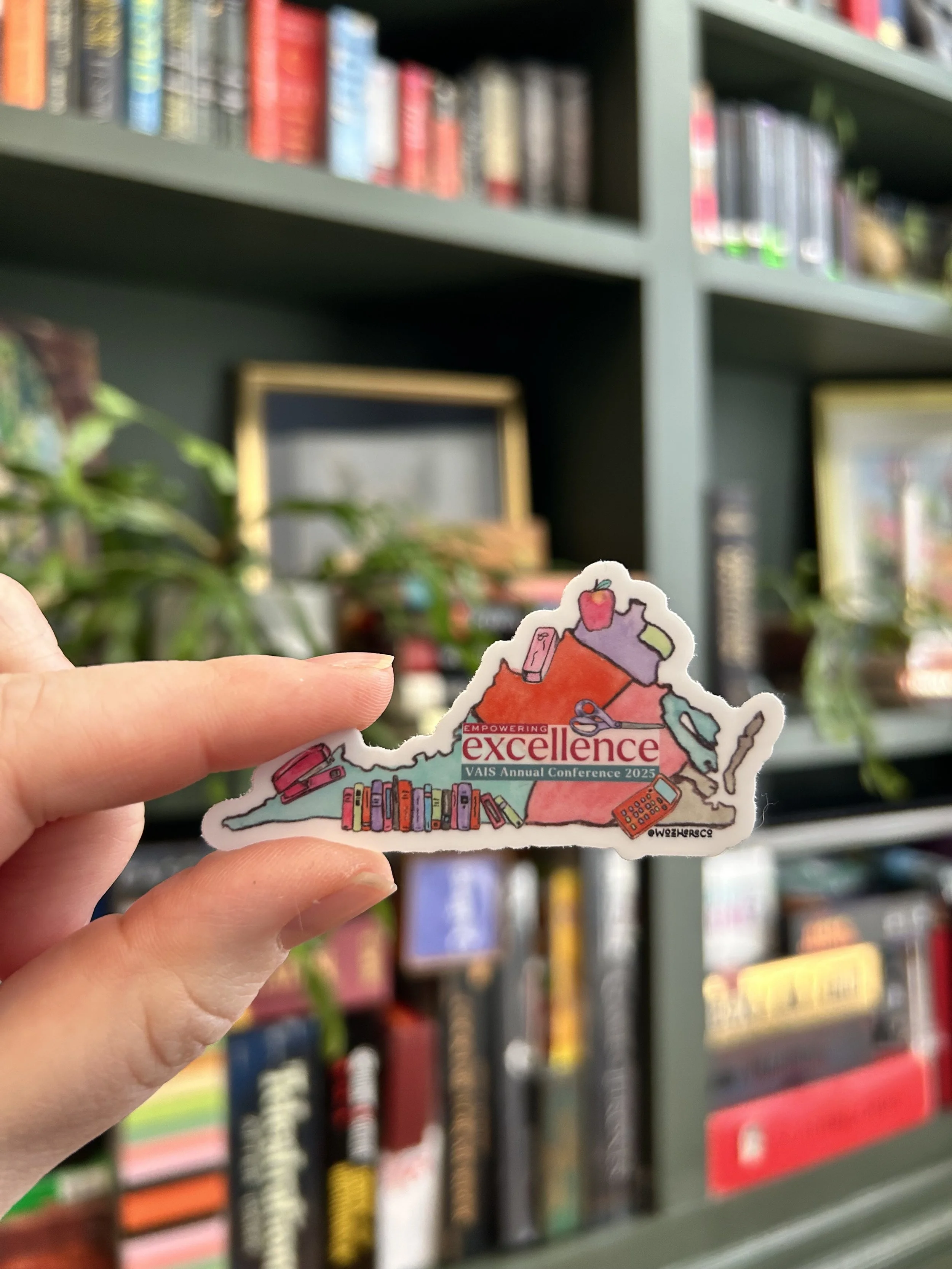 Custom Virginia Sticker Design