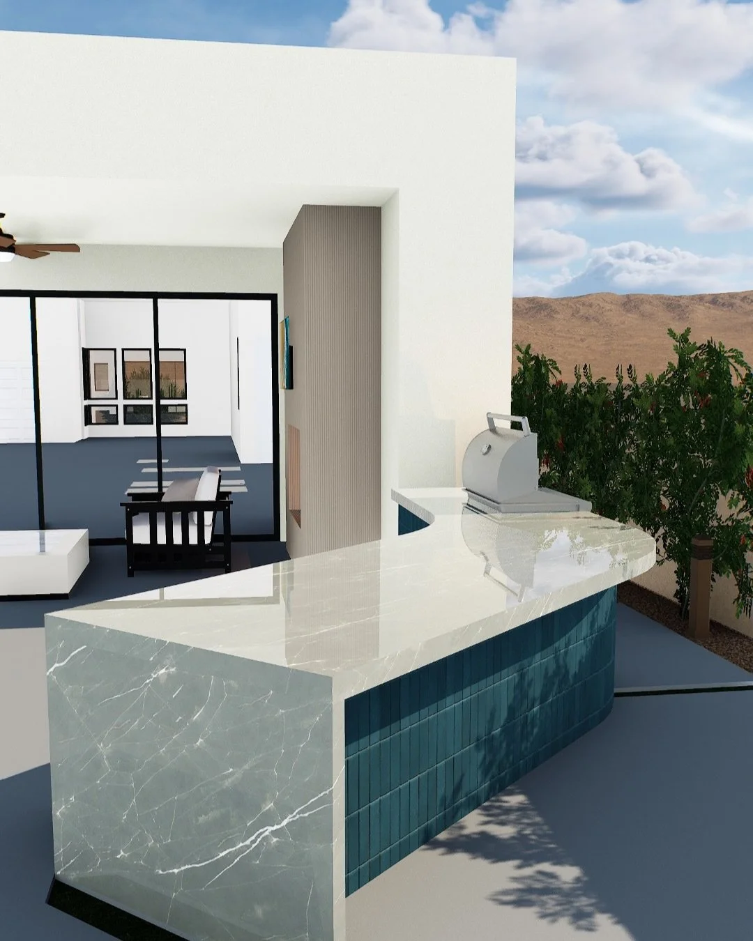 From 3D concept to real-life installation⚒️
Seeing the design come to life, one detail at time.

#LandscapeDesign #3DVisualization #OutdoorLiving #DesertModern