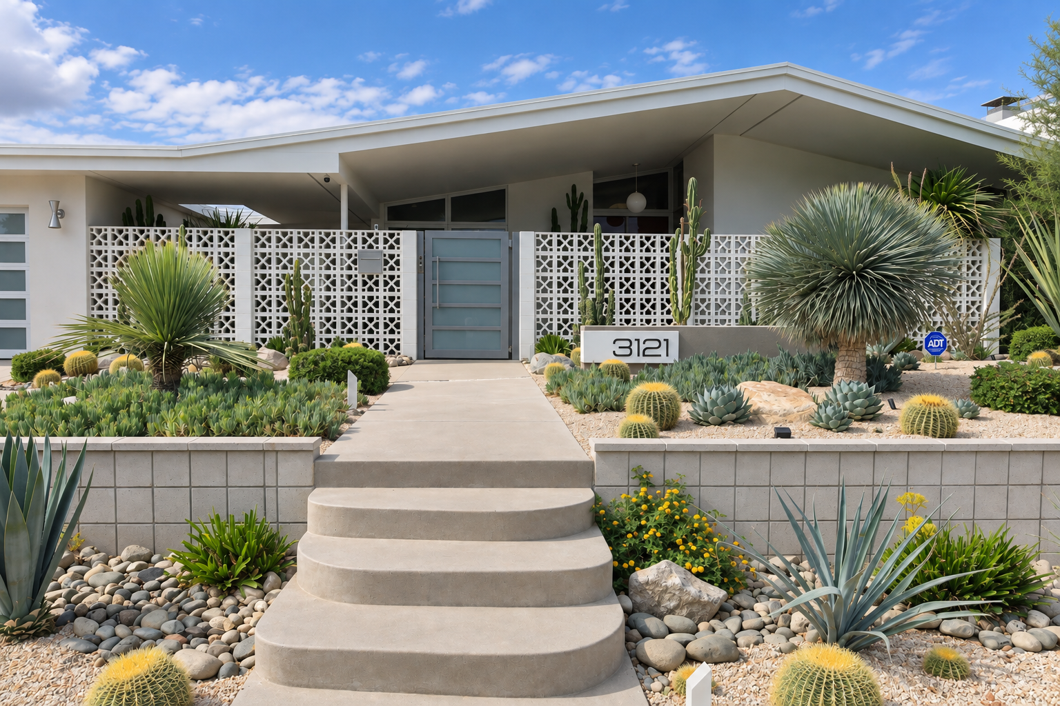 Maison moderne et jardin désertique élégant.png