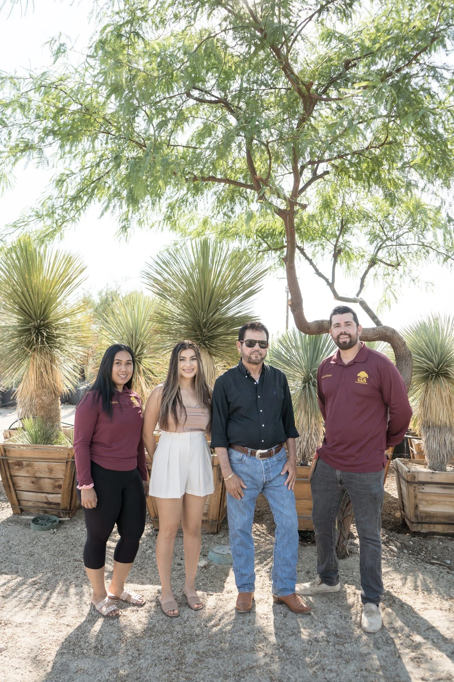 The La Riviera Studios team collaborating with GDNC Nursery, experts in plant selection, delivery, and landscape installation.