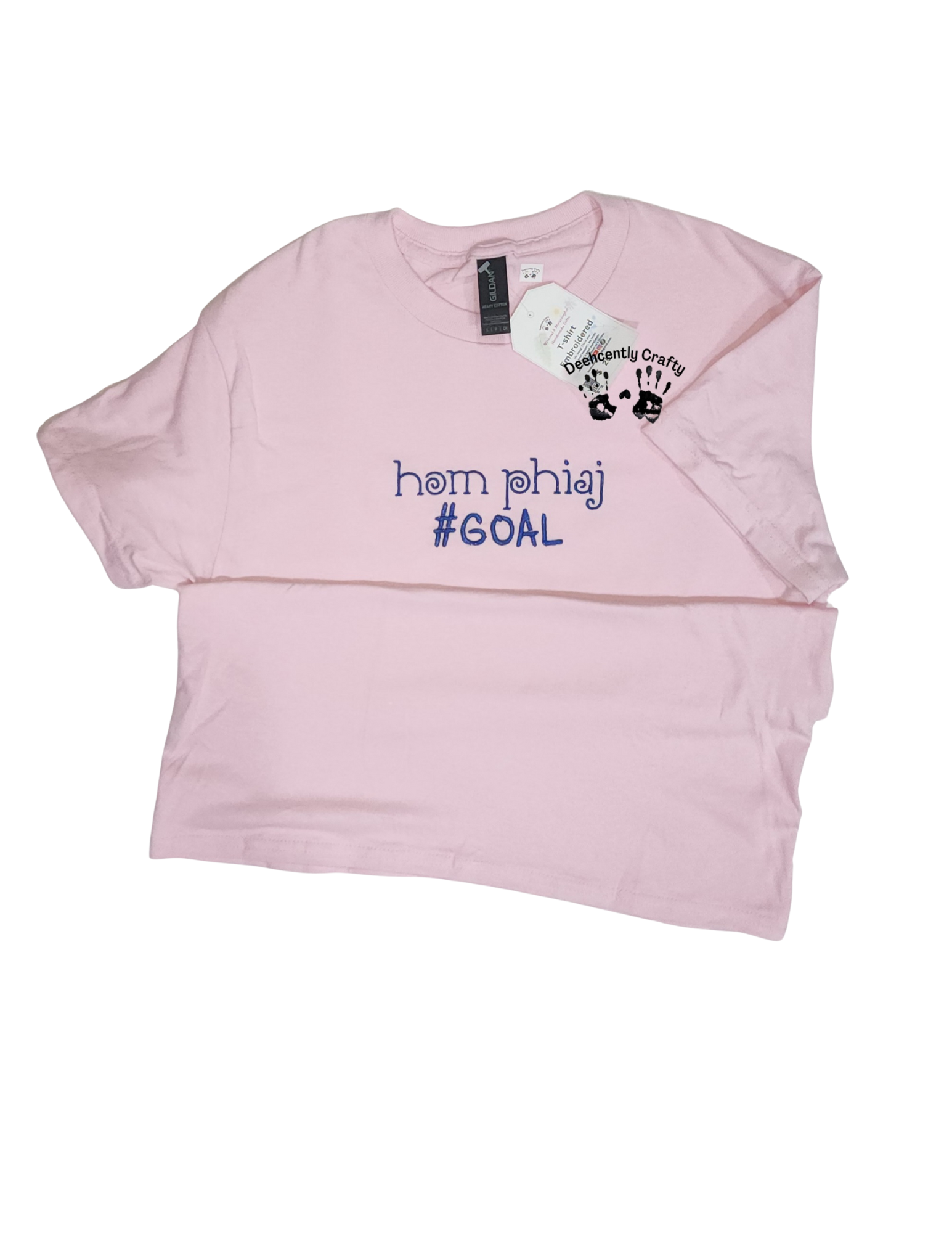 Embroidered T Shirts: Hom Phiaj #Goals