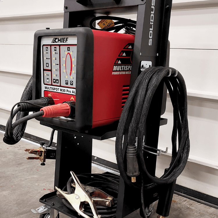 Chief aluminum repair workstation with integrated cable management